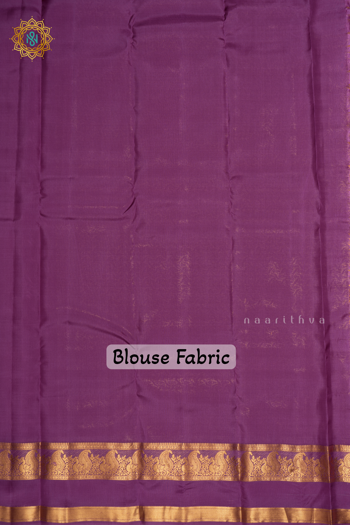 Lavender with Magenta Pure Mix Kanjivaram Silk Saree with Zari Woven Buttas and Zari Woven Gap Border With Contrast Pallu & Blouse