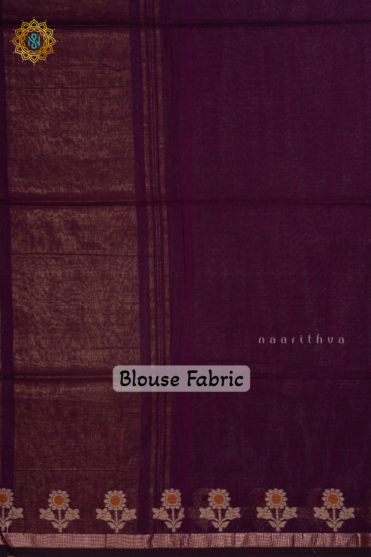 WINE - MUL COTTON SAREE