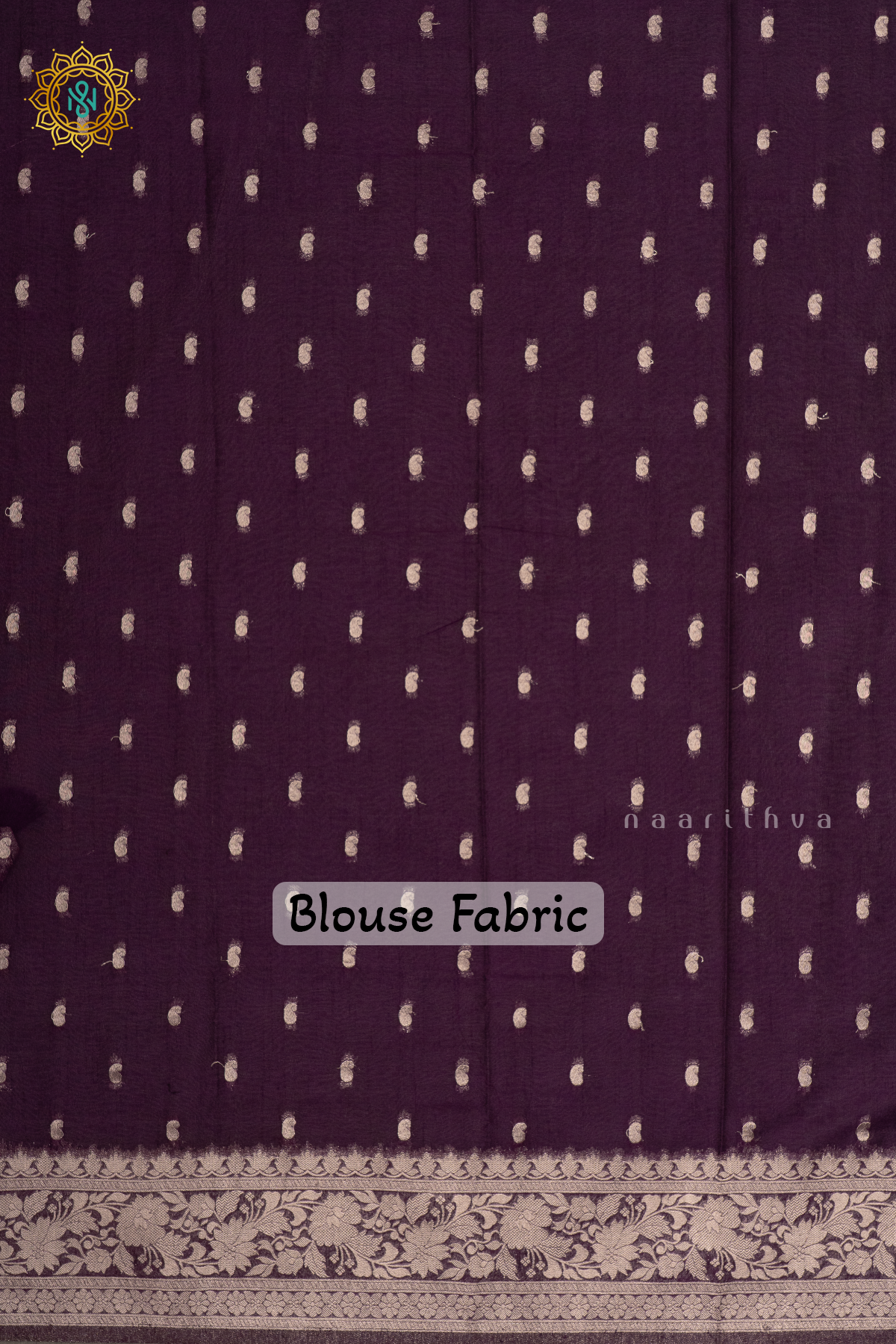 PINKISH LAVENDER WITH PURPLE - SEMI CHIFFON BANARASI