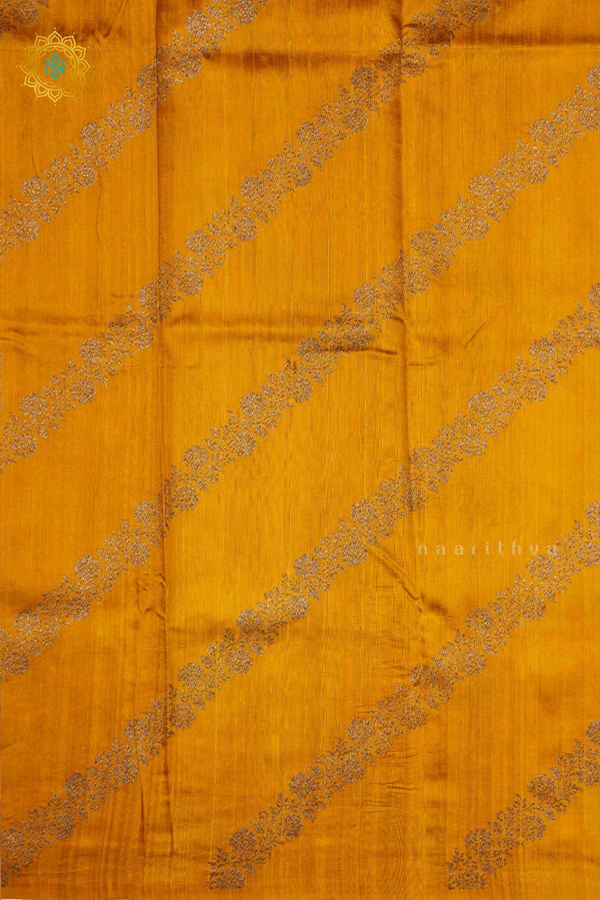 YELLOW WITH PINK - PURE BANRASI RAW SILK