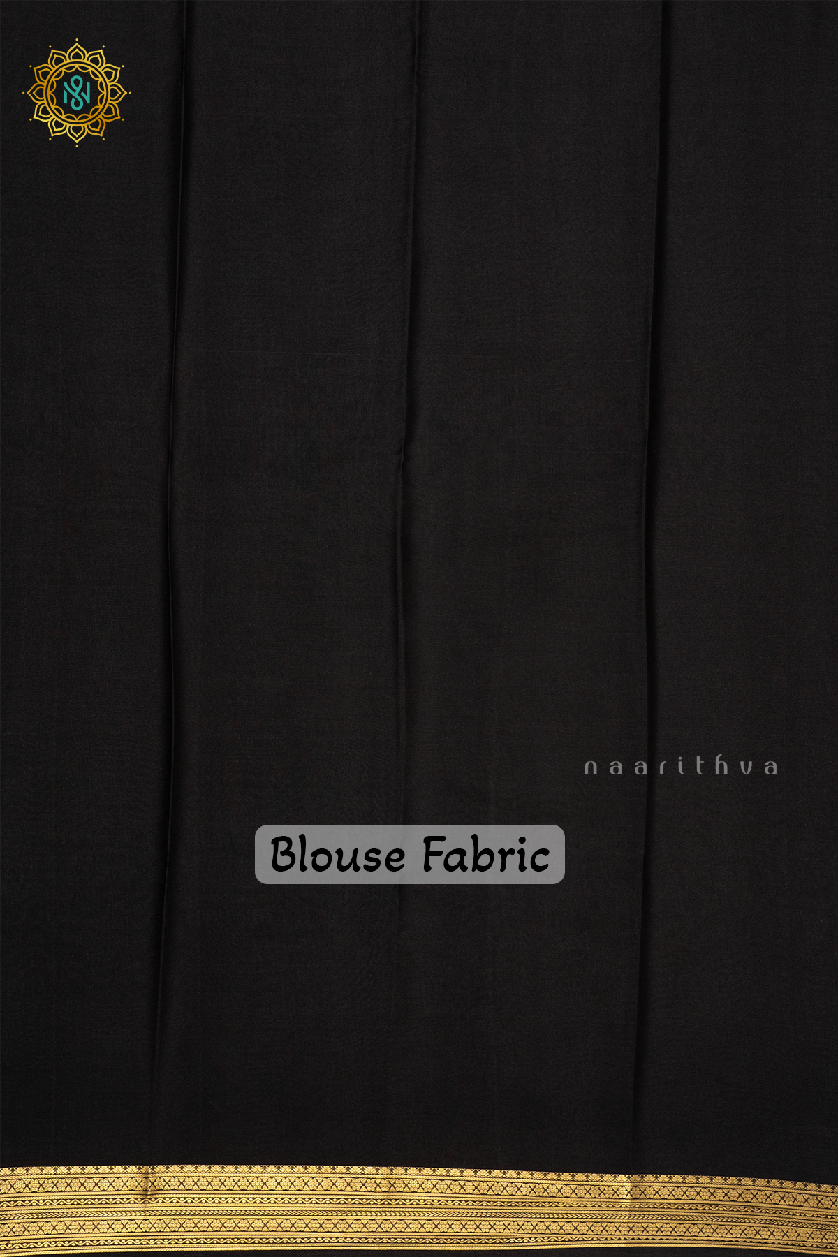 RED WITH BLACK - PURE MYSORE CREPE SILK