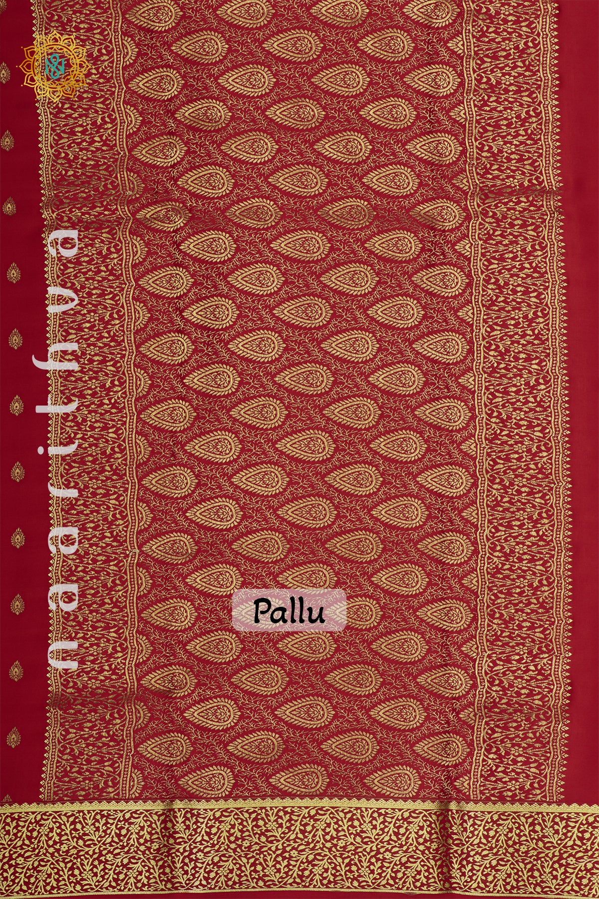 RED - PURE MYSORE CREPE SILK