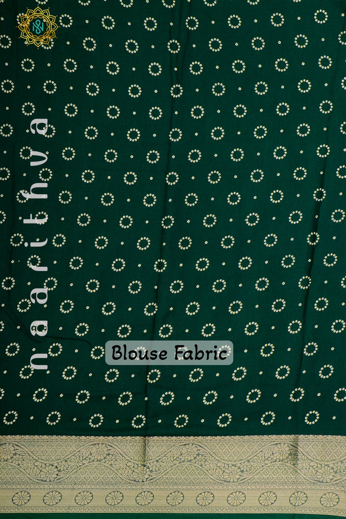 BOTTLE GREEN - SEMI GEORGETTE