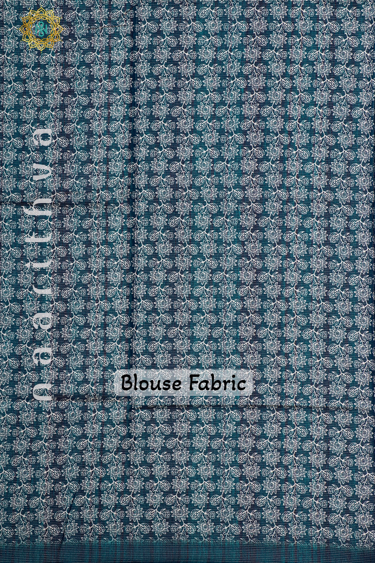 LIGHT BLUE WITH PEACOCK BLUE - SEMI TUSSAR SILK