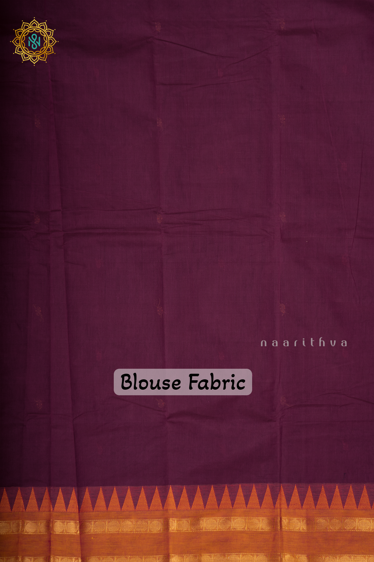 Wine With Pink & Mustard Chettinad Cotton Saree With Thread Woven Buttas & Ganga Jamuna Contrast Border