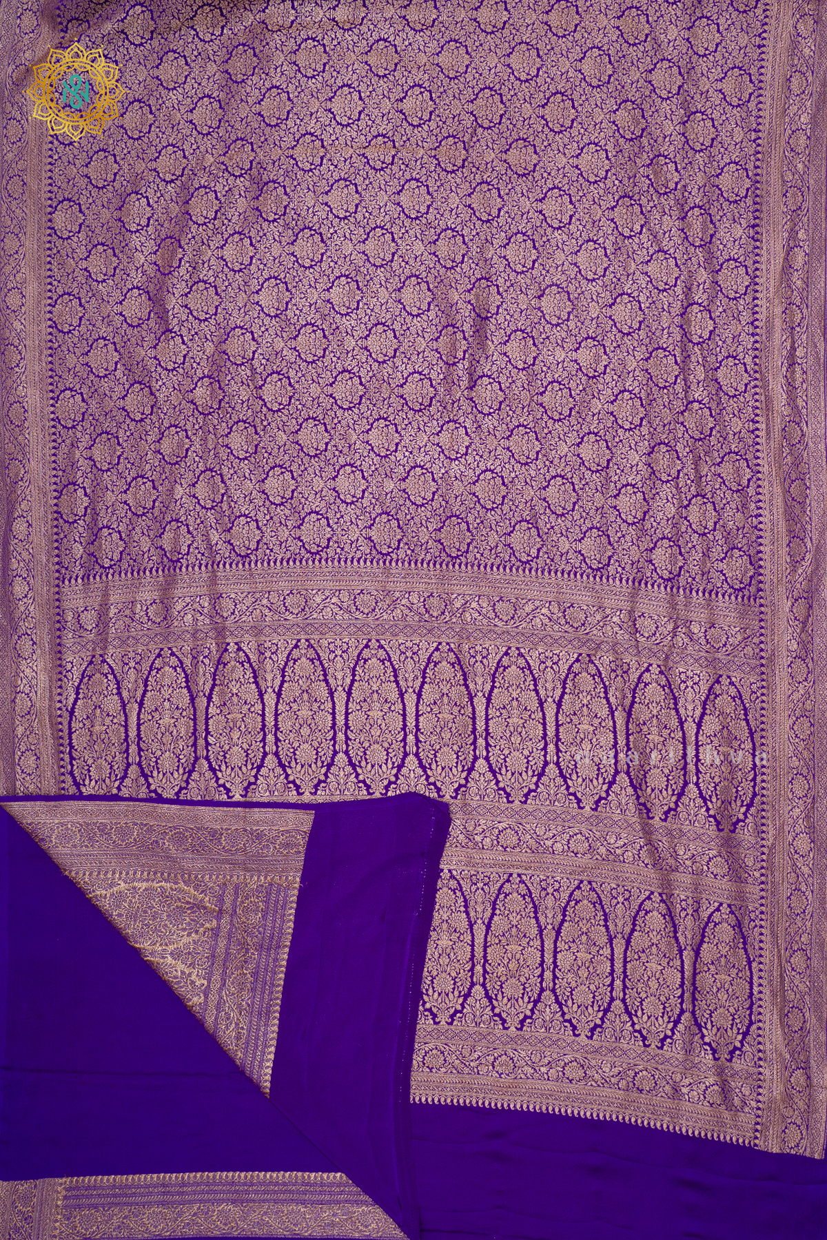 PURPLE - PURE BANARASI CREPE