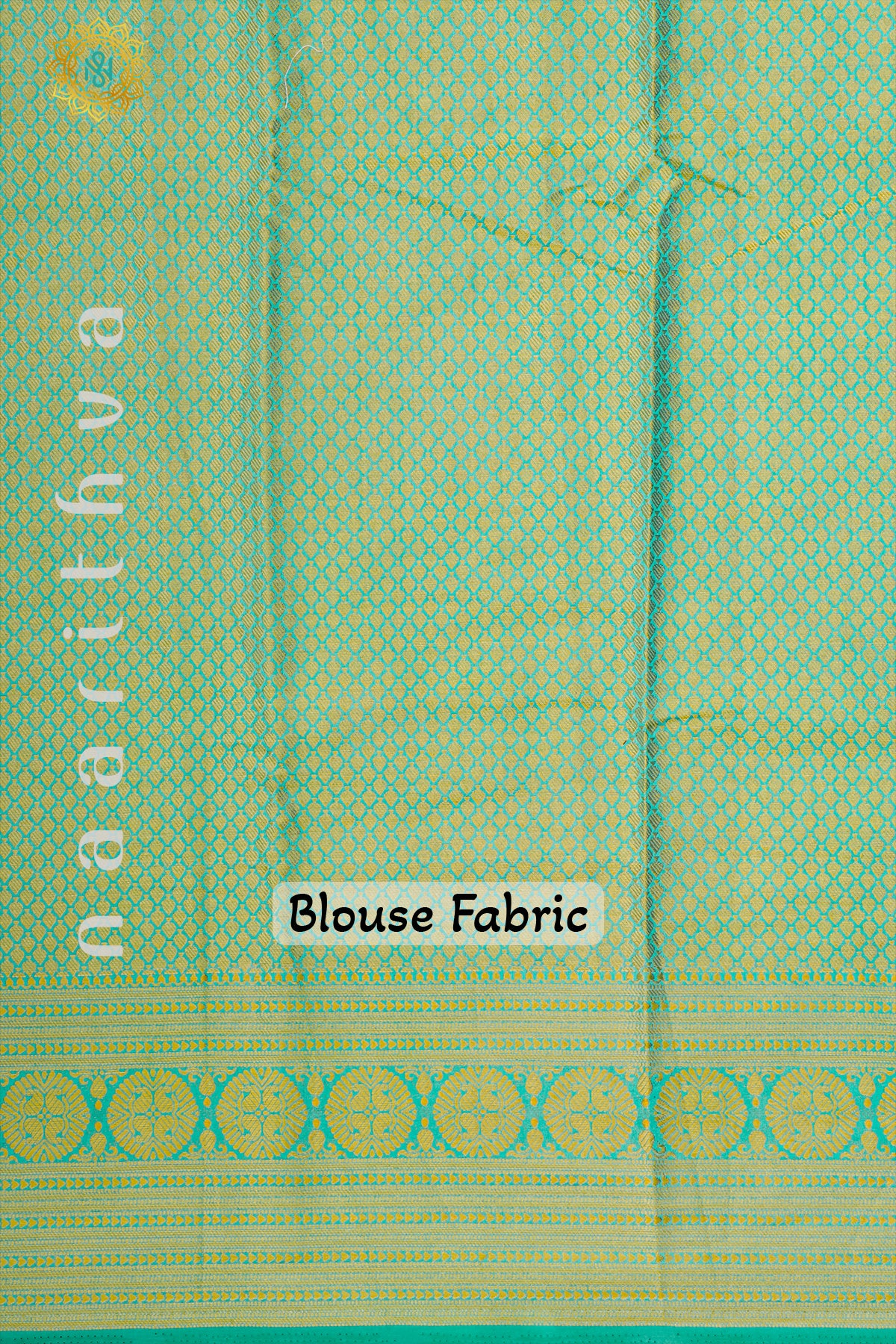 AQUA GREEN - SEMI RAW SILK