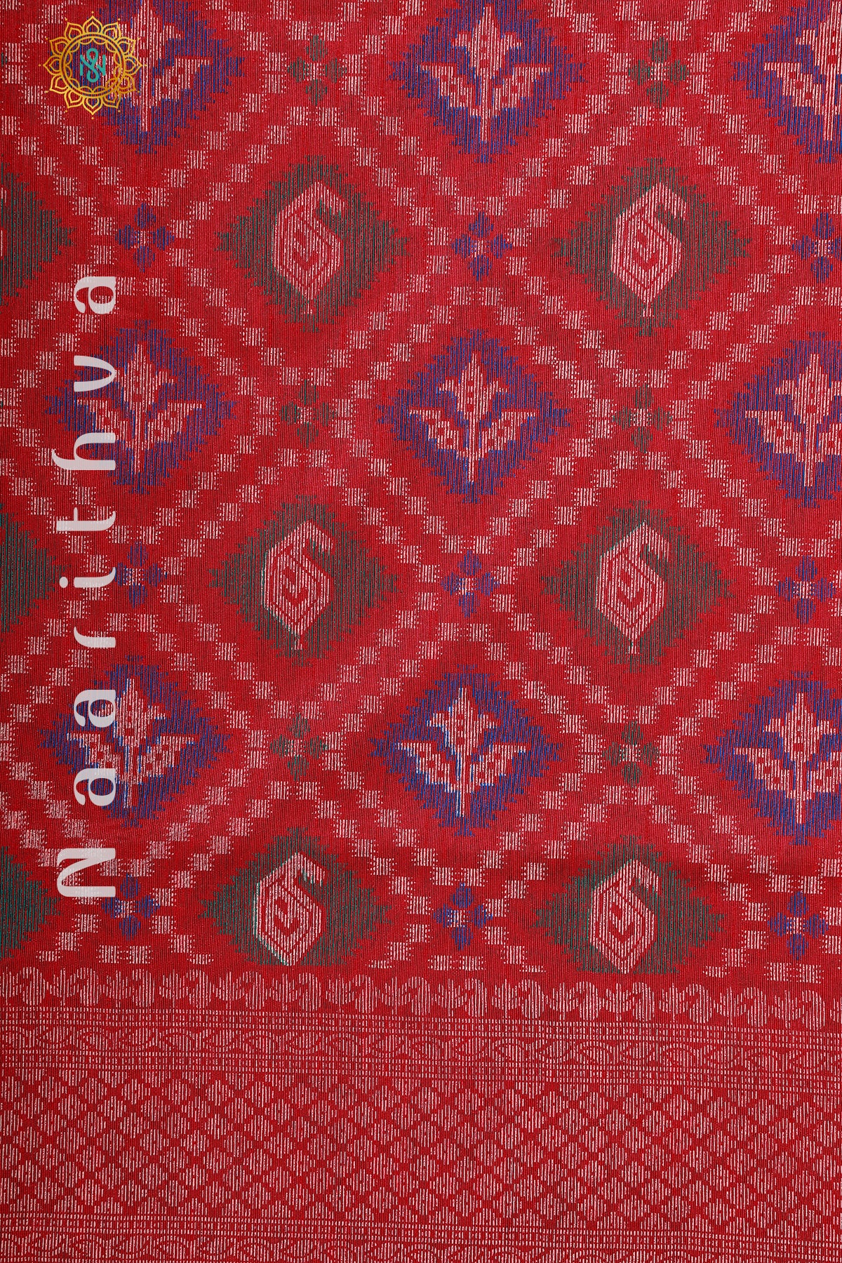 RED - SEMI JUTE COTTON