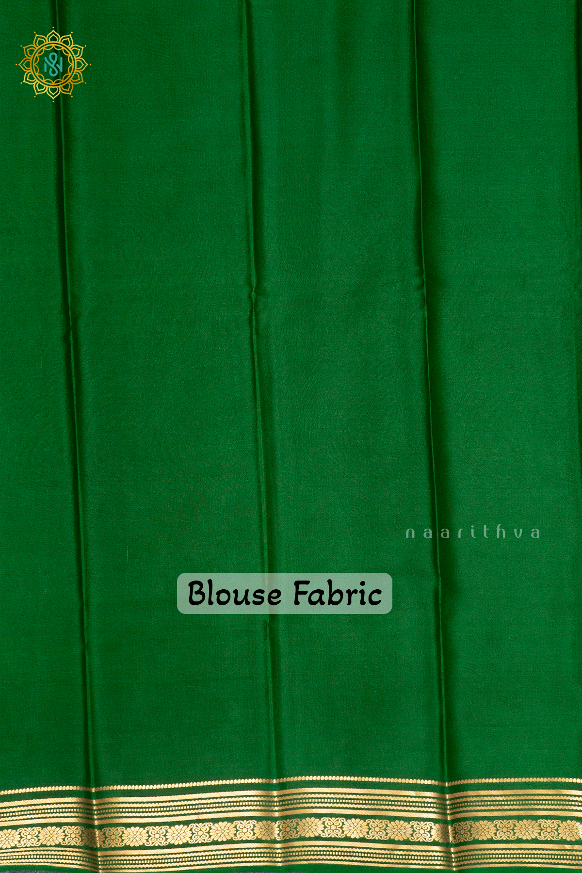 PINK WITH GREEN  - PURE MYSORE CRPE SILK