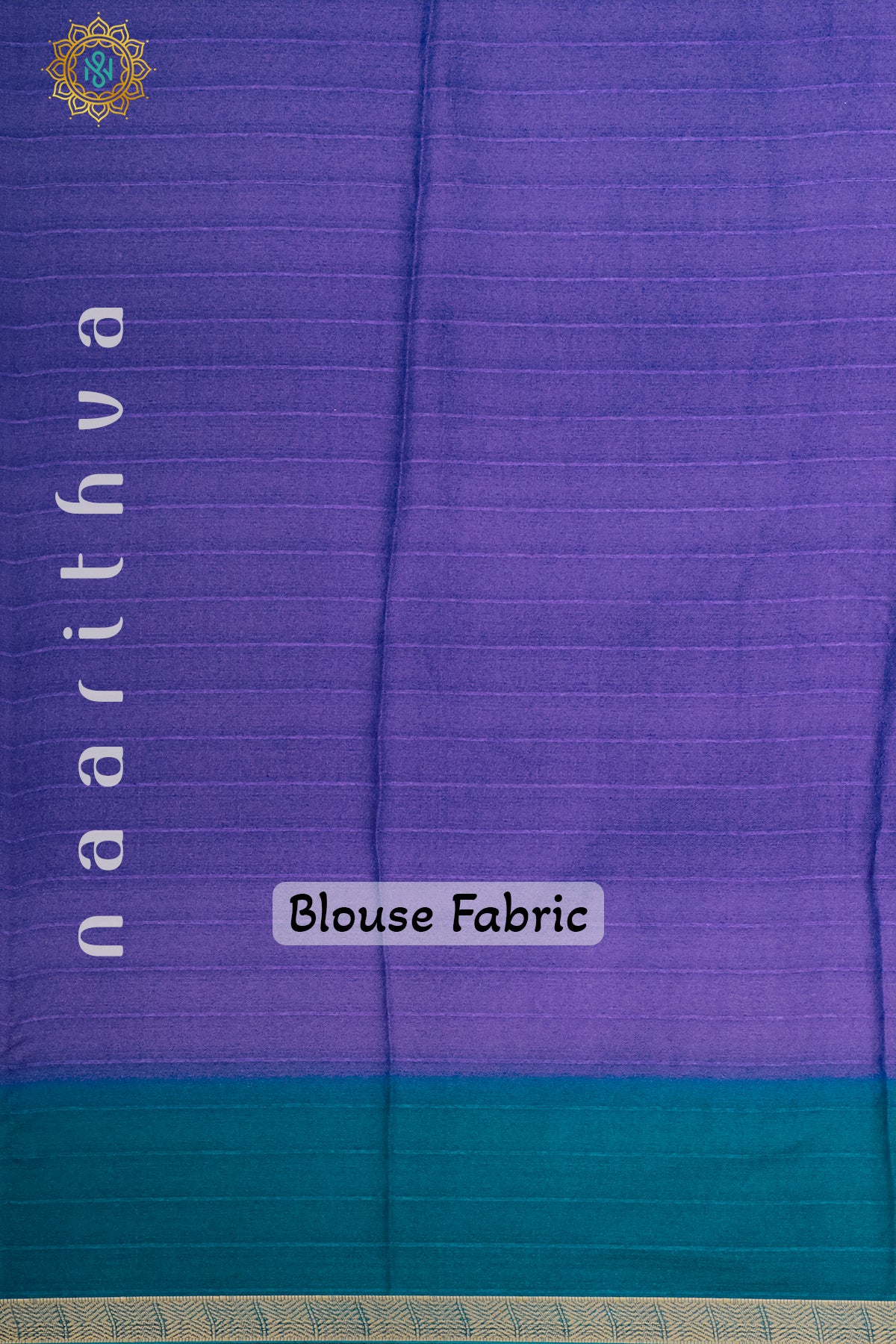 PURPLE WITH SKY BLUE - SEMI GEORGETTE