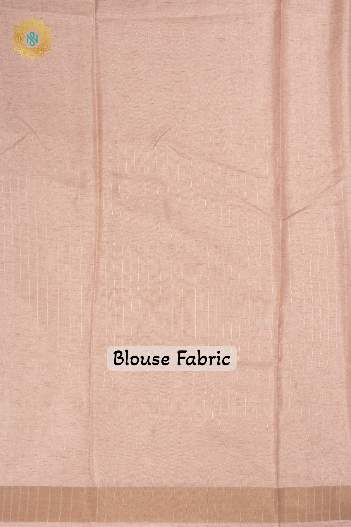 PEACH - SOFT TUSSAR SILK SAREE ALLOVER KATHA WORK BUTTAS WITH KATHA STITCH AND APPLIQUÉ WORK PALLU & TISSUE BORDER