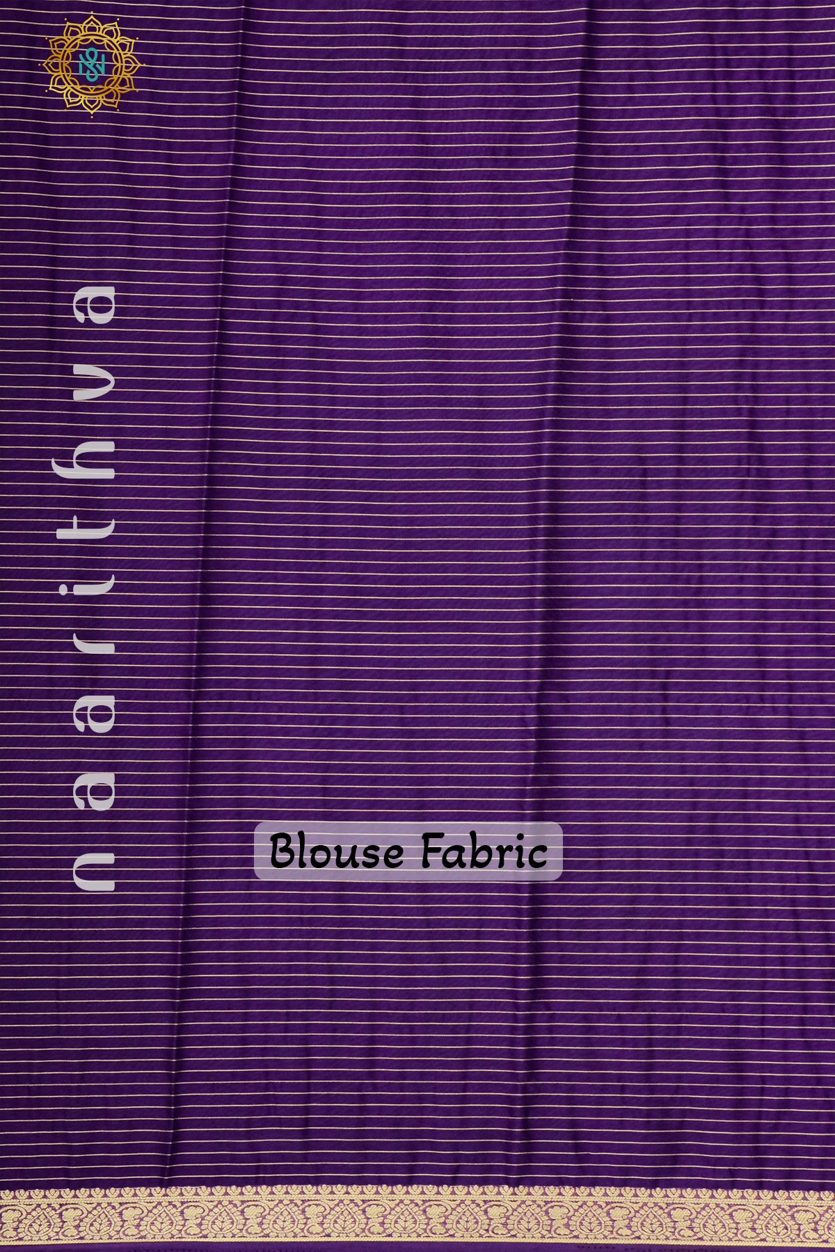 ORANGE WITH PURPLE - SEMI MYSORE CREPE SILK