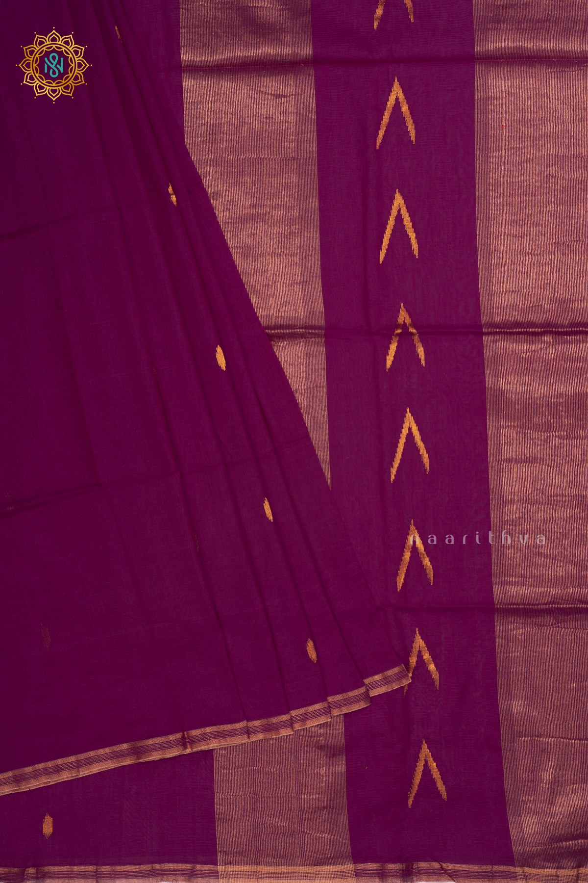 PURPLE -  MUL COTTON SAREE