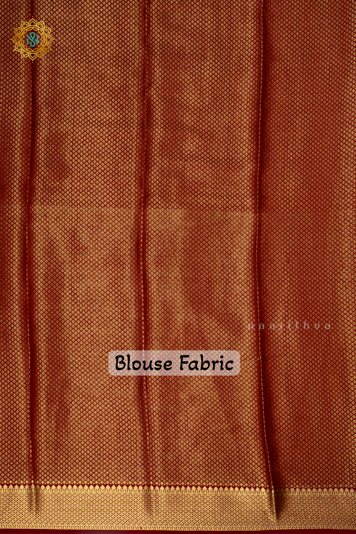 PEACH WITH MAROON - PURE MYSORE CREPE SILK