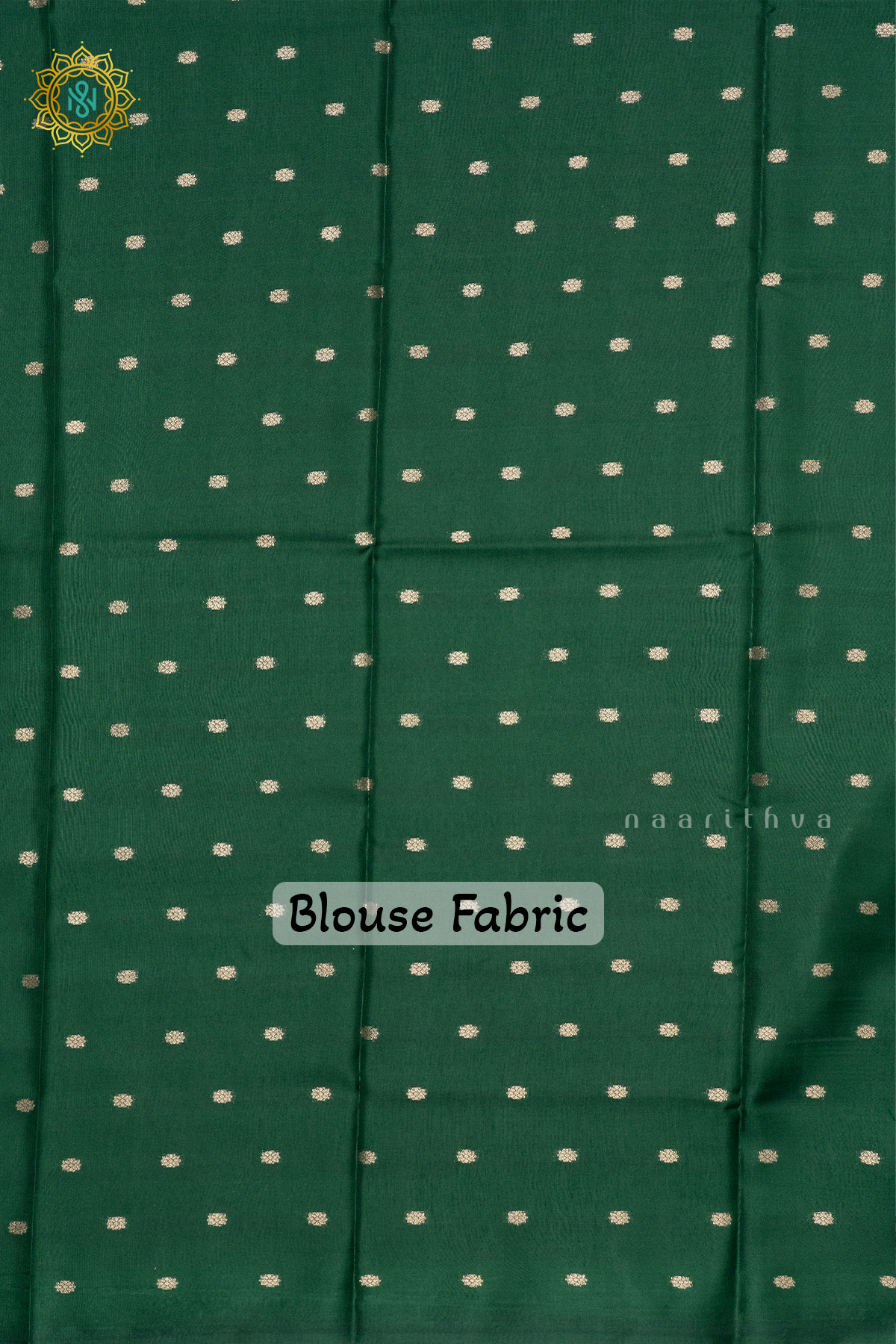 BOTTLE GREEN - SEMI MYSORE CREPE SILK