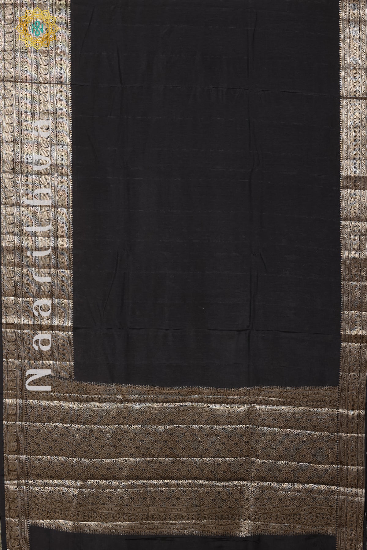 BLACK - SEMI CREPE SILK