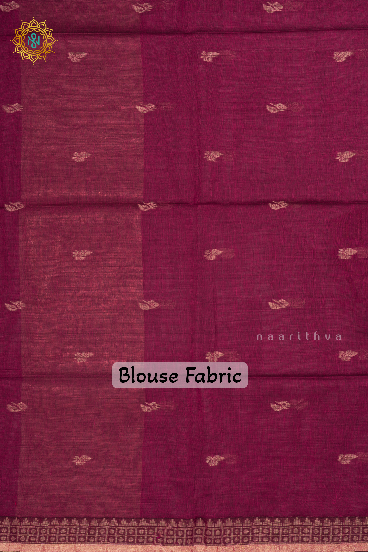 MAGENTA -  MUL COTTON SAREE
