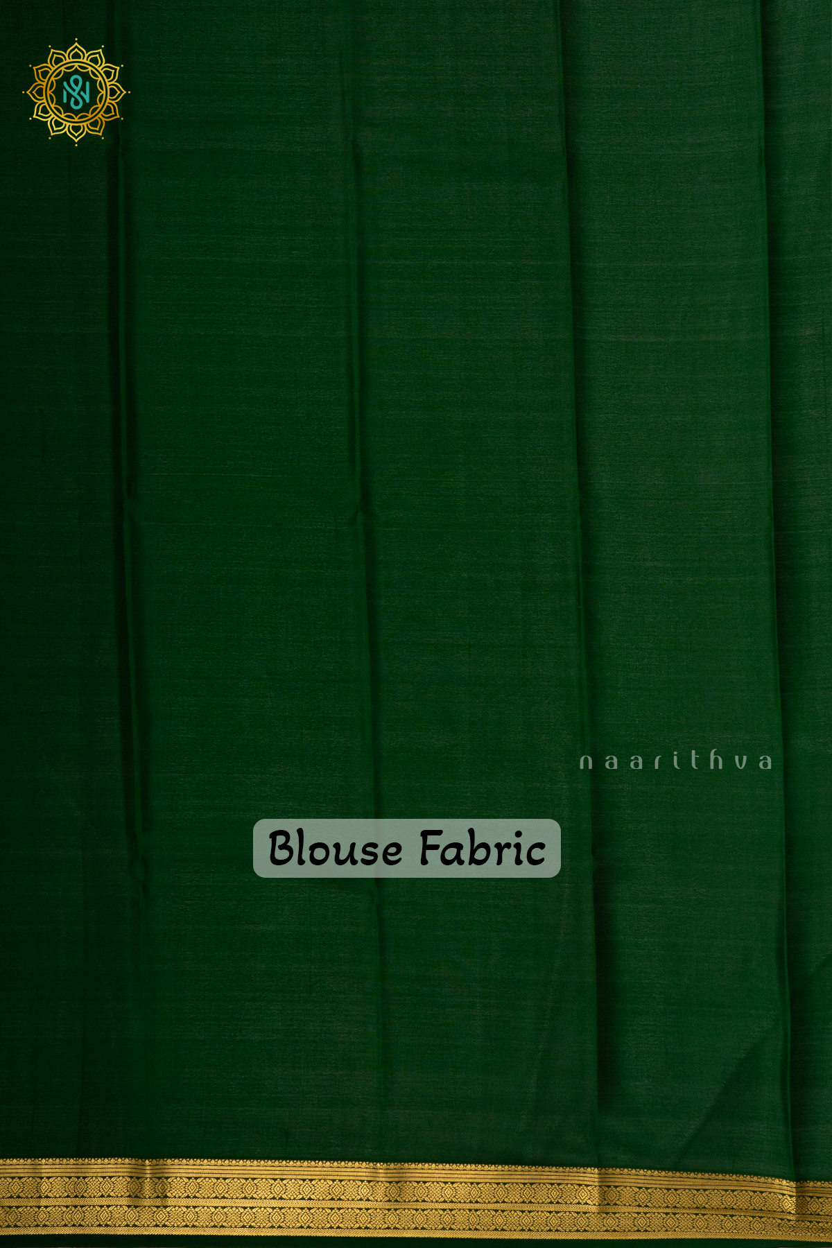 YELLOW WITH GREEN - PURE MYSORE CREPE SILK