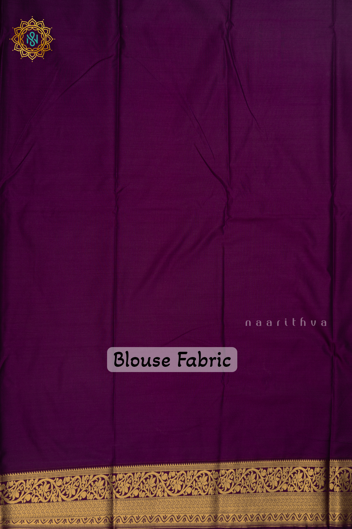 Rust Orange with Purple Semi Kanchi Saree With Zari Buttas All Over And Contrast Zari Border
