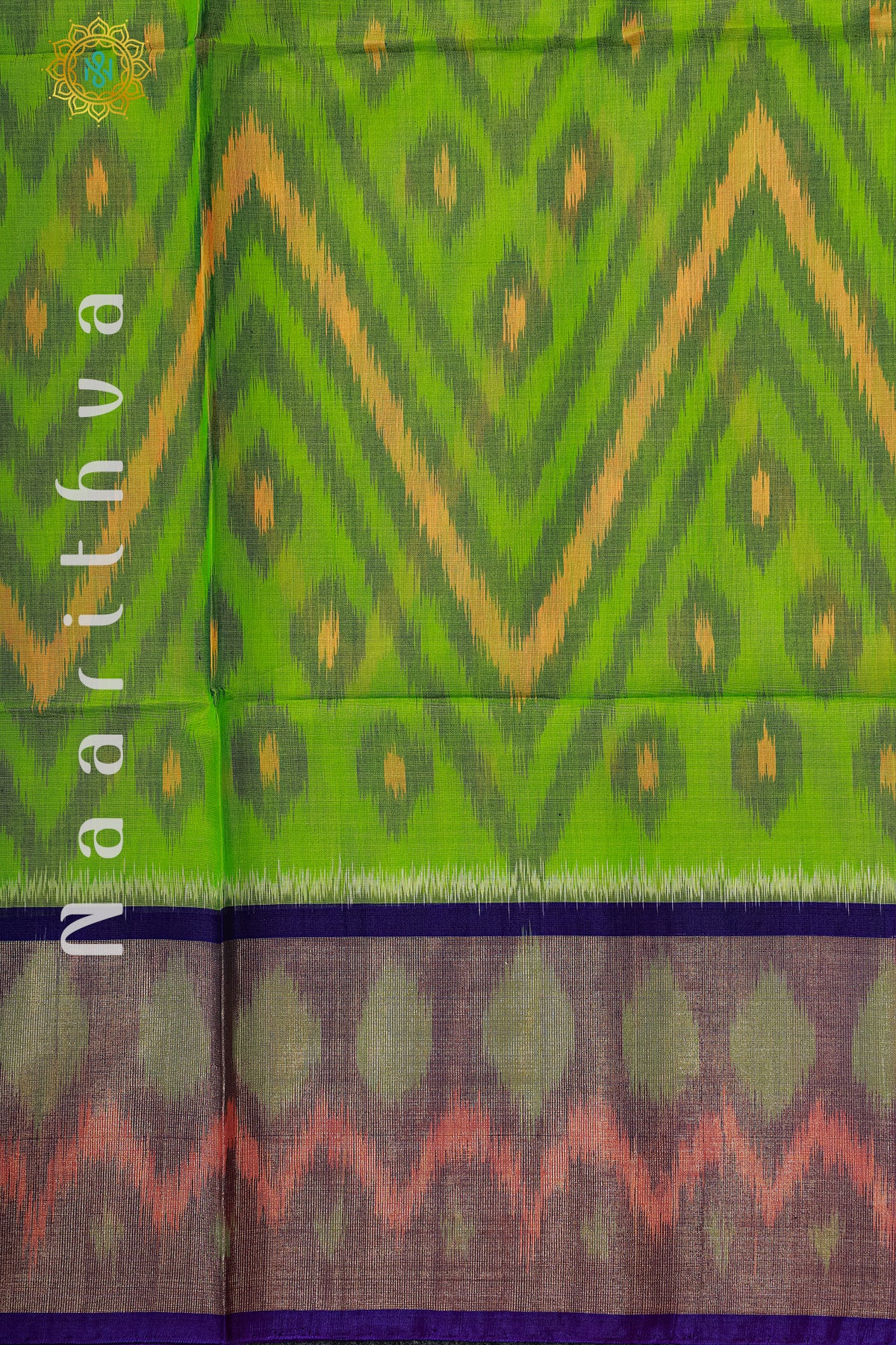 GREEN WITH PURPLE - IKAT SICO