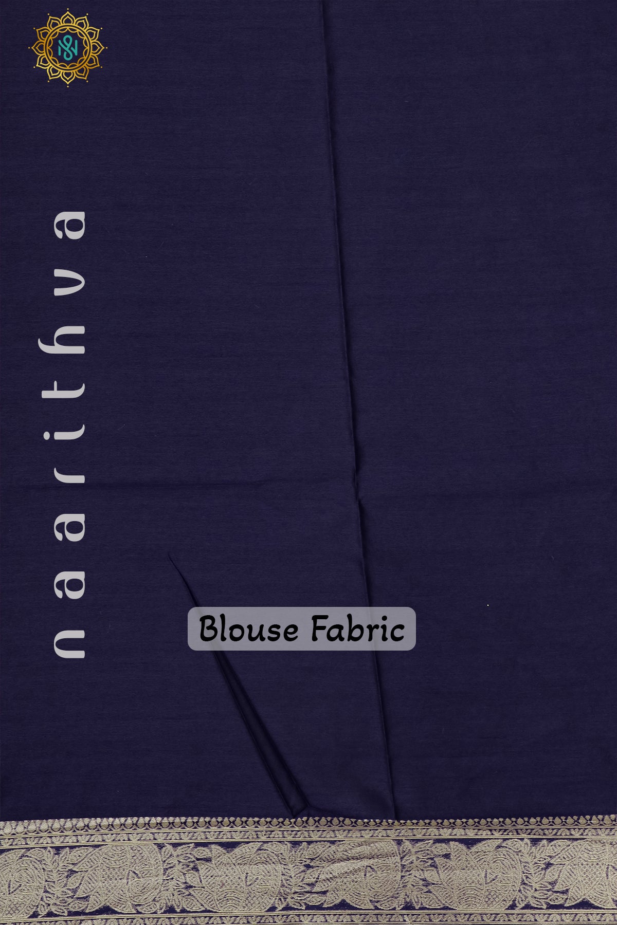 MAGENTA WITH NAVY BLUE - SILK COTTON