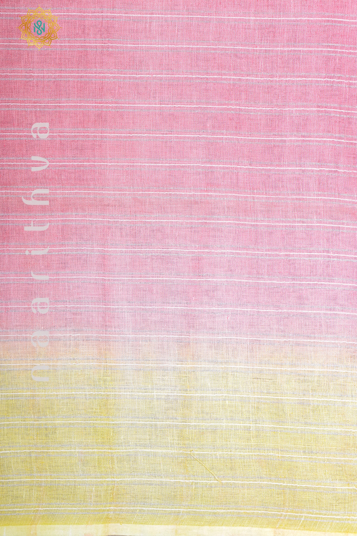 PINK WITH YELLOW - PURE LINEN