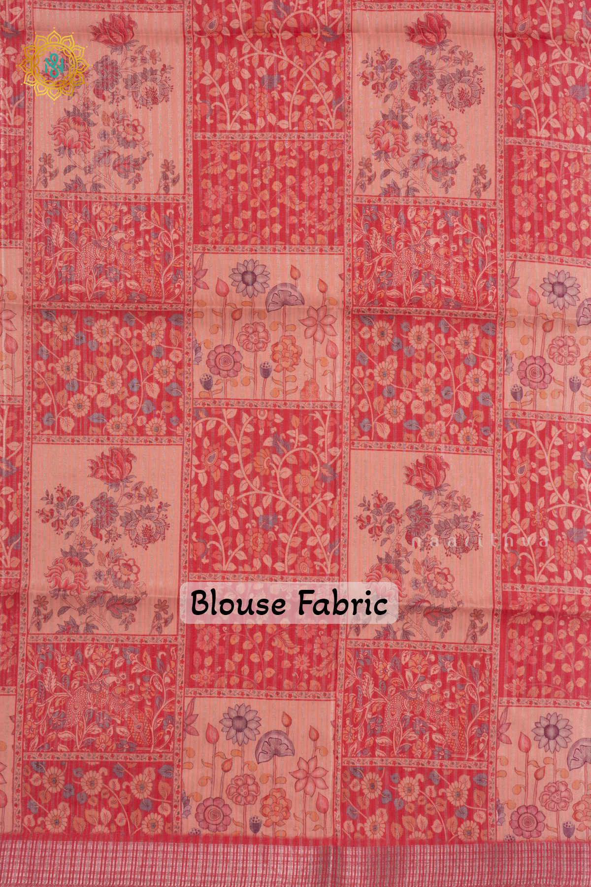 RED - SEMI TUSSAR SILK