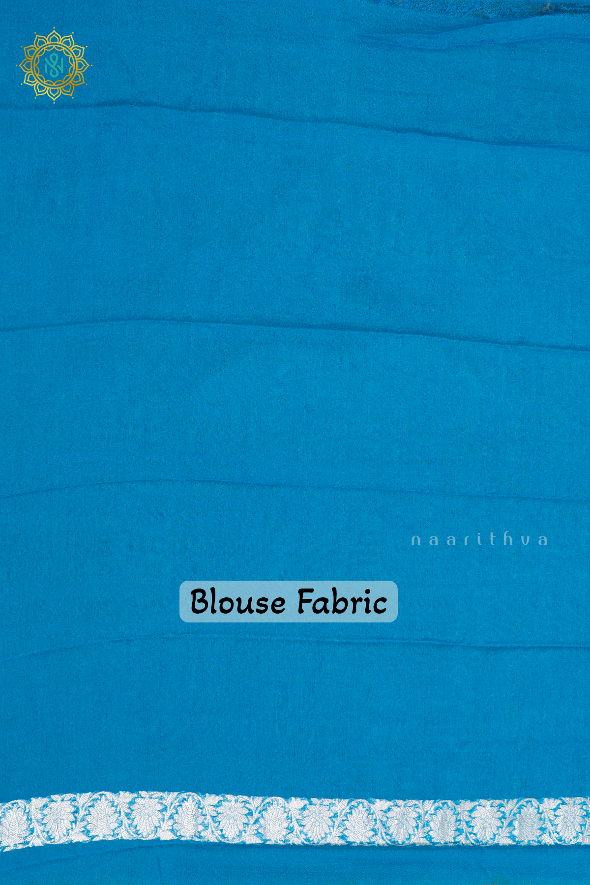 ORANGE WITH BLUE - PURE CHIFFON BANARAS