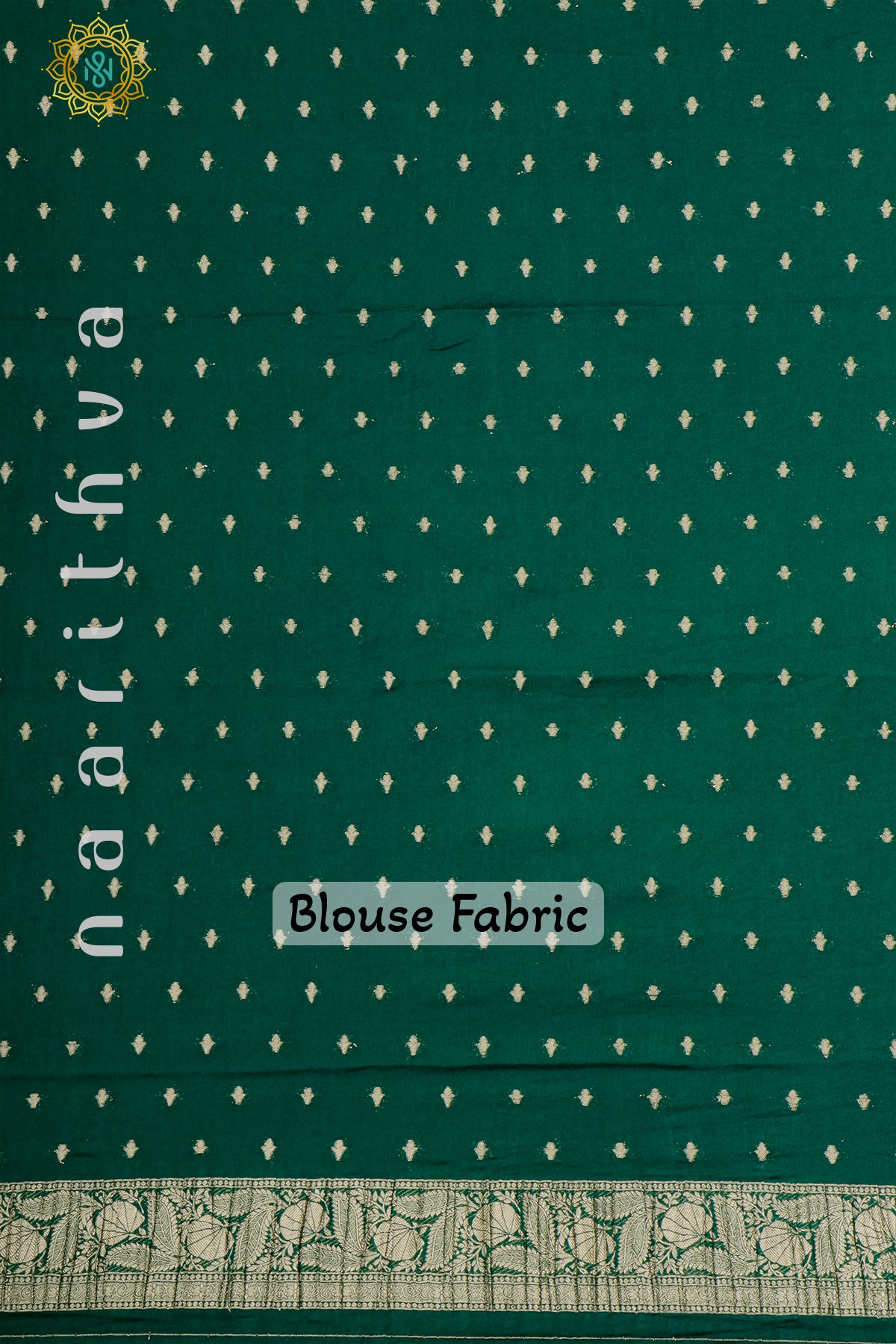 PARROT GREEN WITH BOTTLE GREEN - SEMI CREPE GEORGETTE