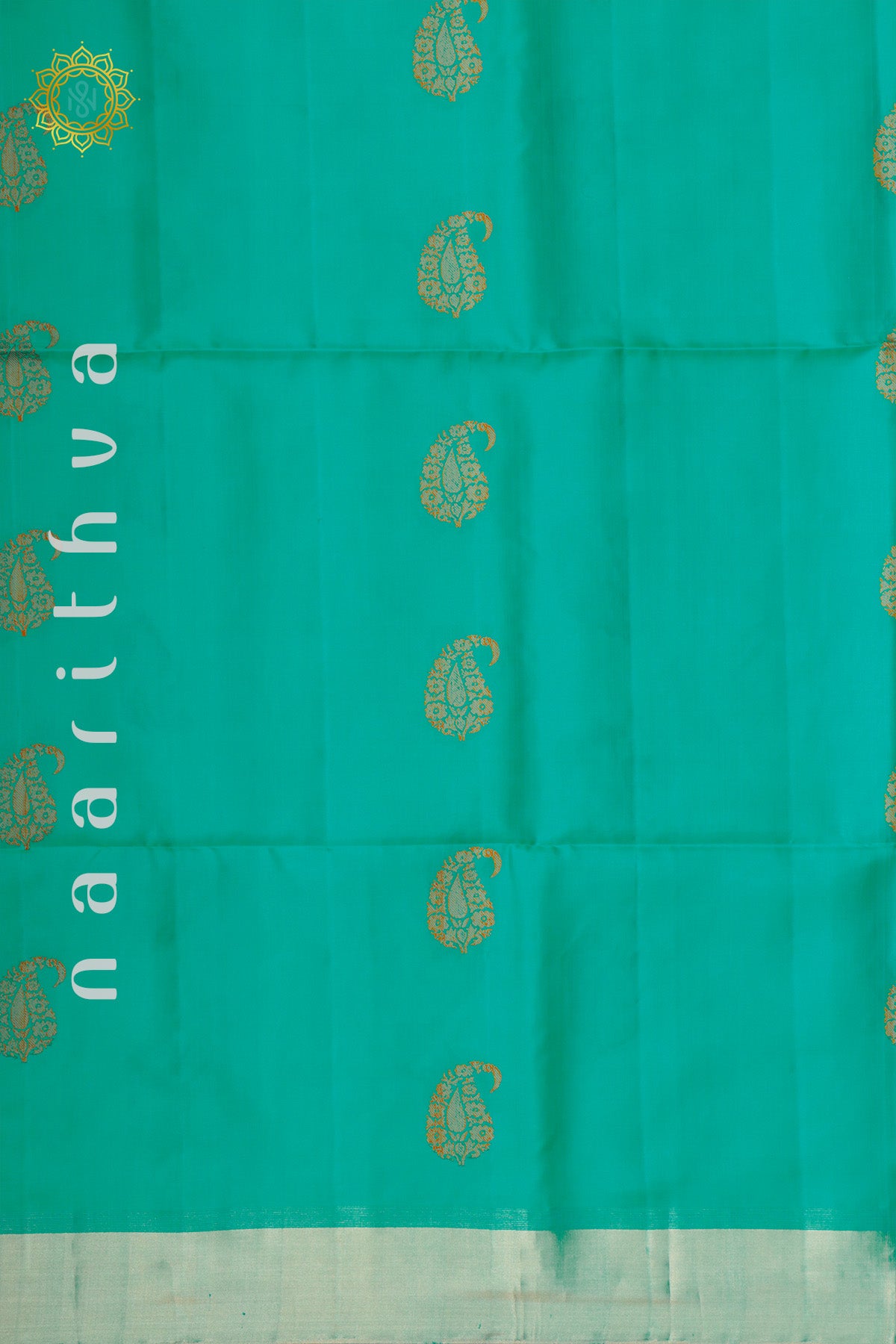 AQUA GREEN - PURE KANJIVARAM SOFT SILK