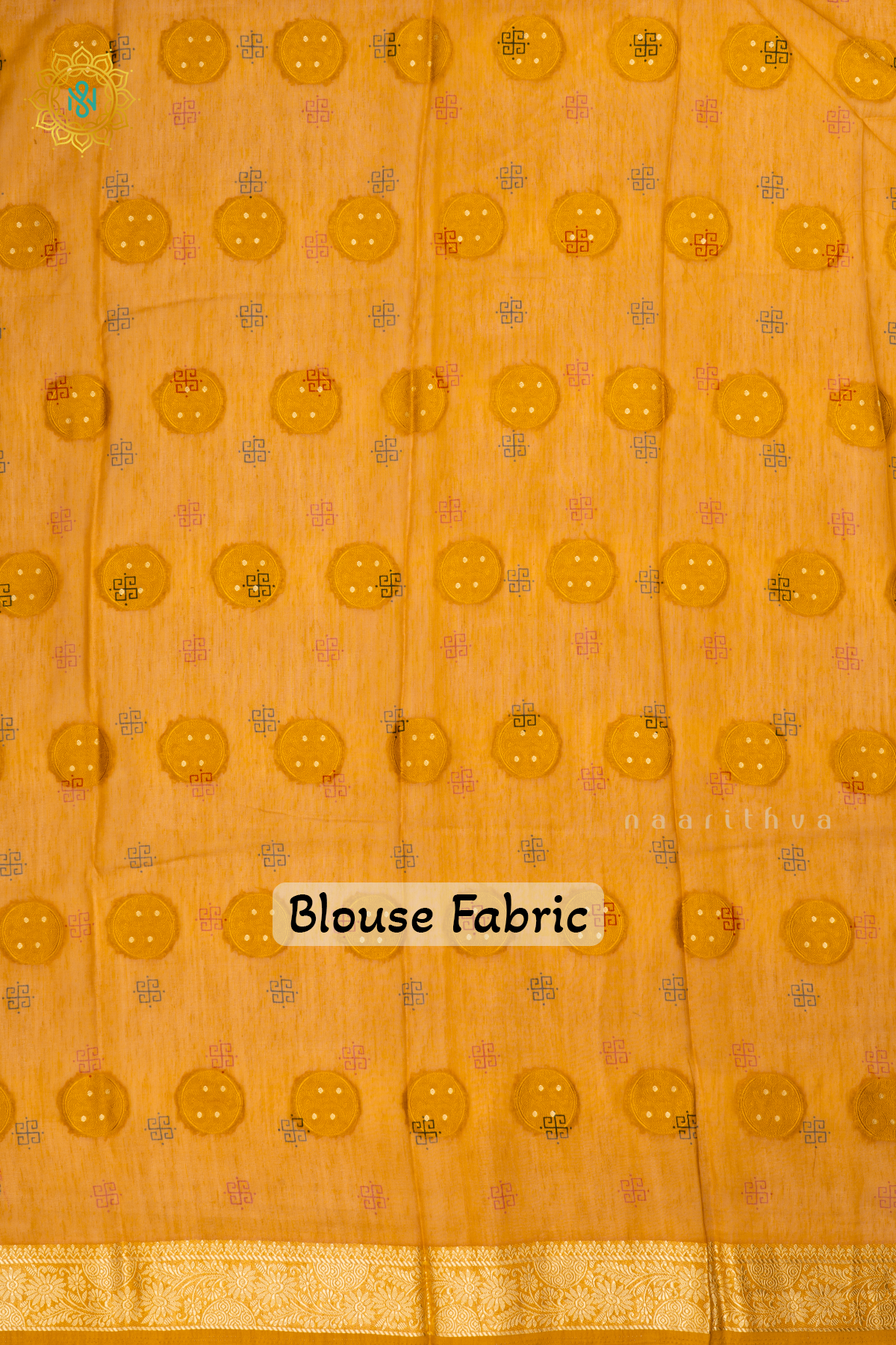Yellow Semi Georgette Saree With Printed Body And \Zari Border