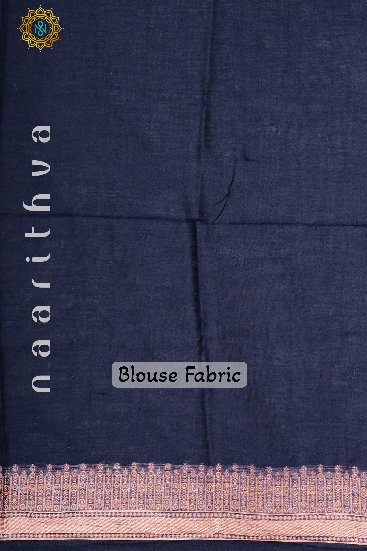 NAVY BLUE - SEMI RAW SILK