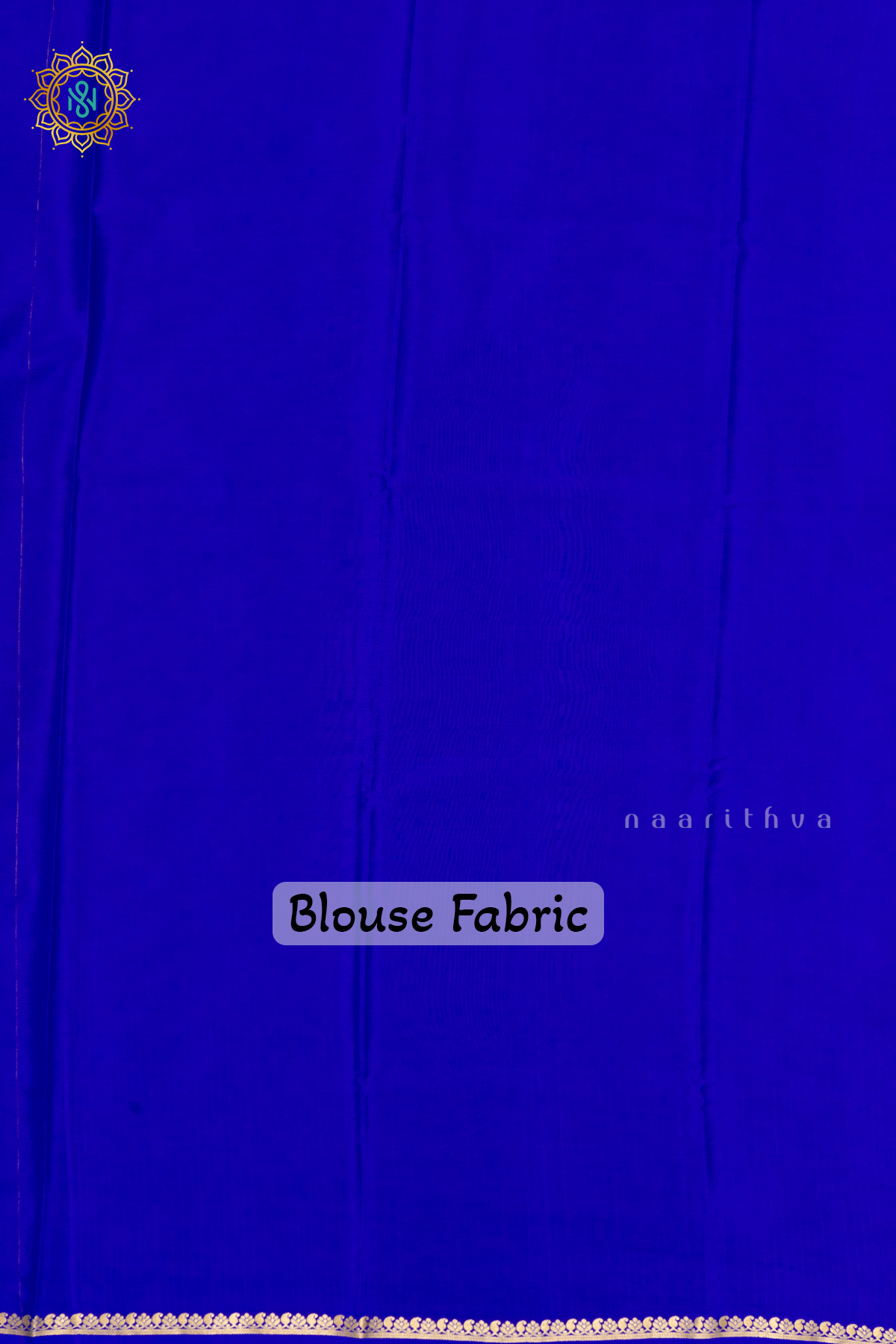 ROYAL BLUE - PURE MYSORE CREPE SILK