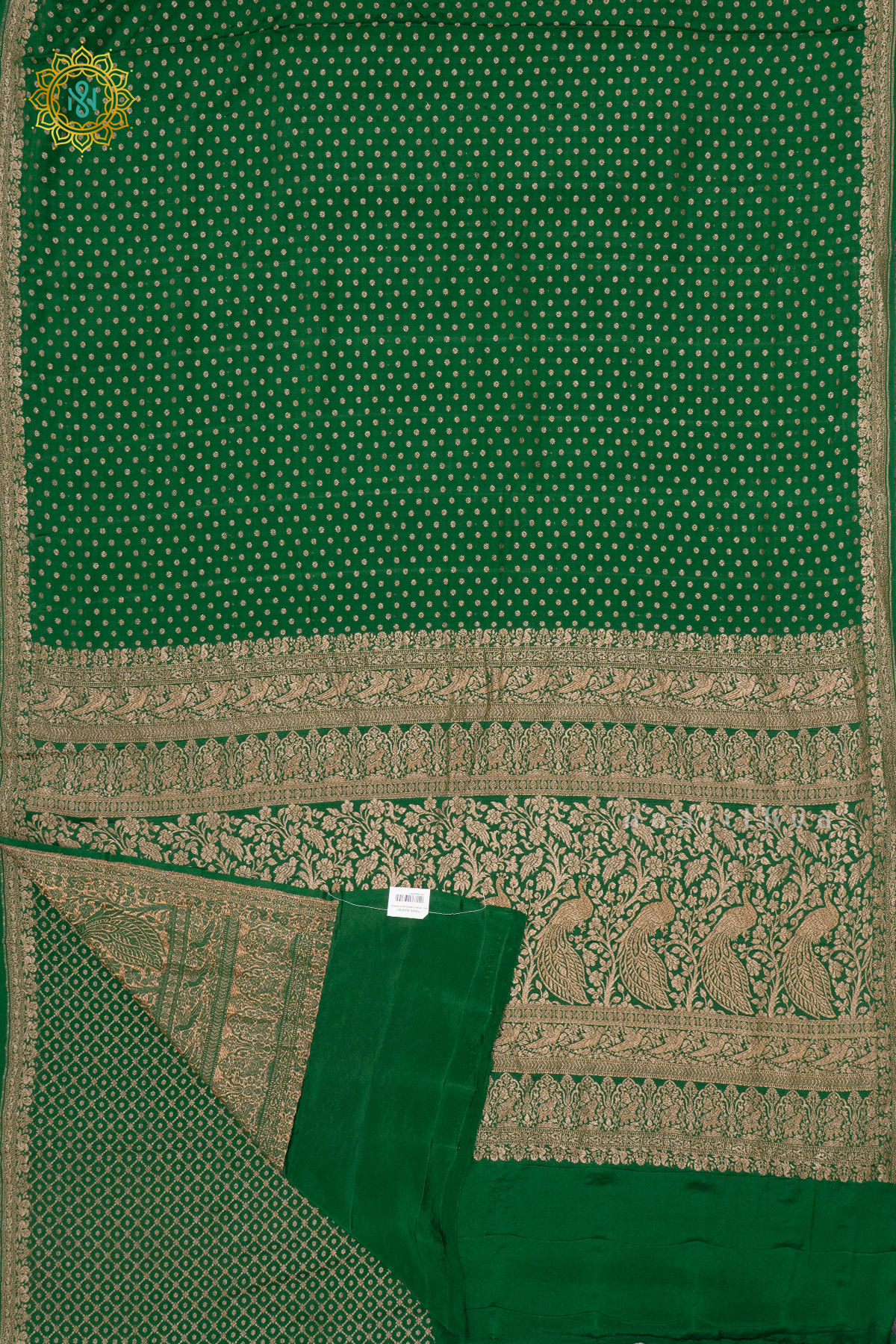 GREEN - PURE BANARASI CREPE