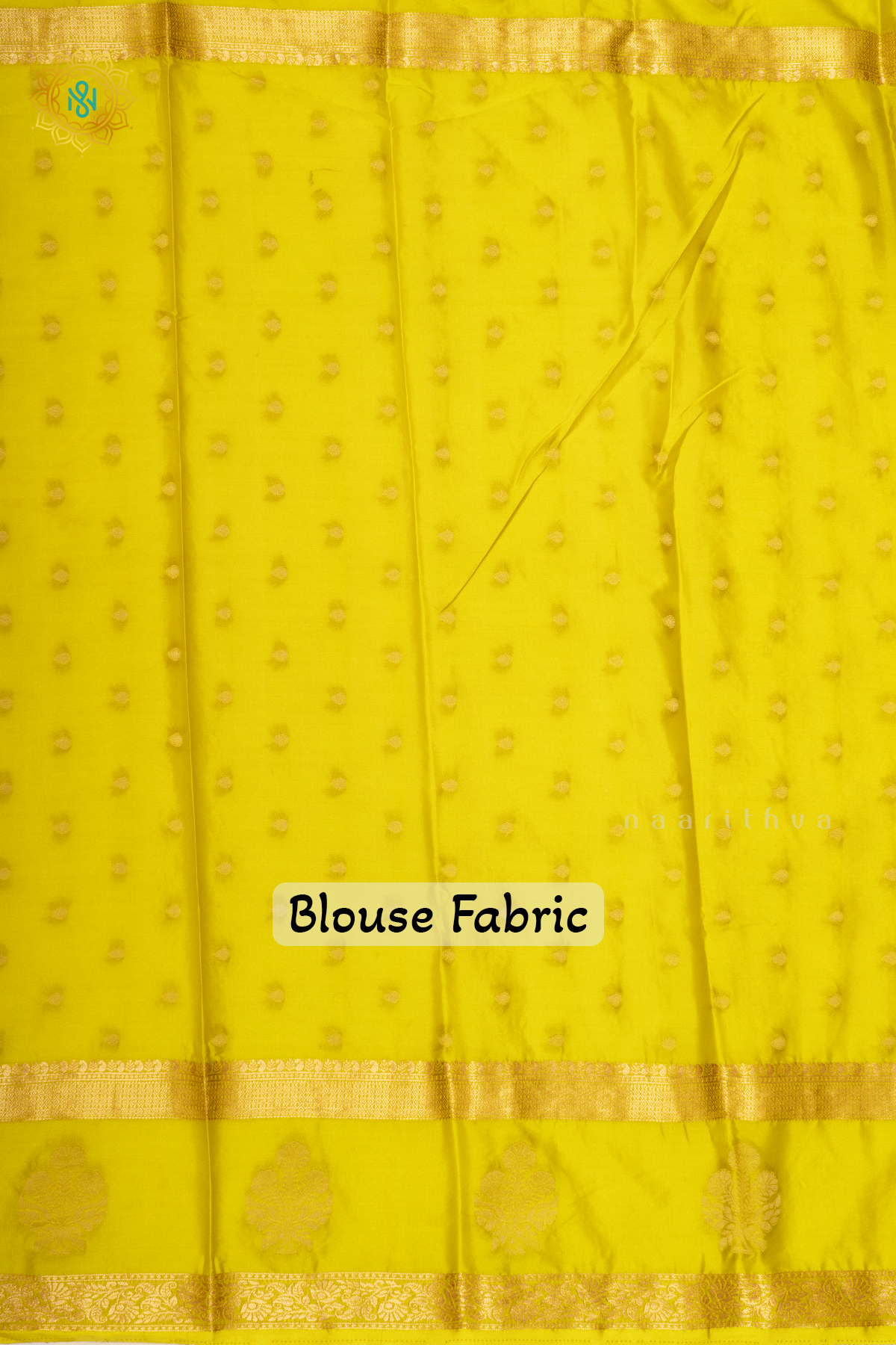 BOTTLE GREEN WITH LEMON YELLOW - SEMI MYSORE CREPE SILK