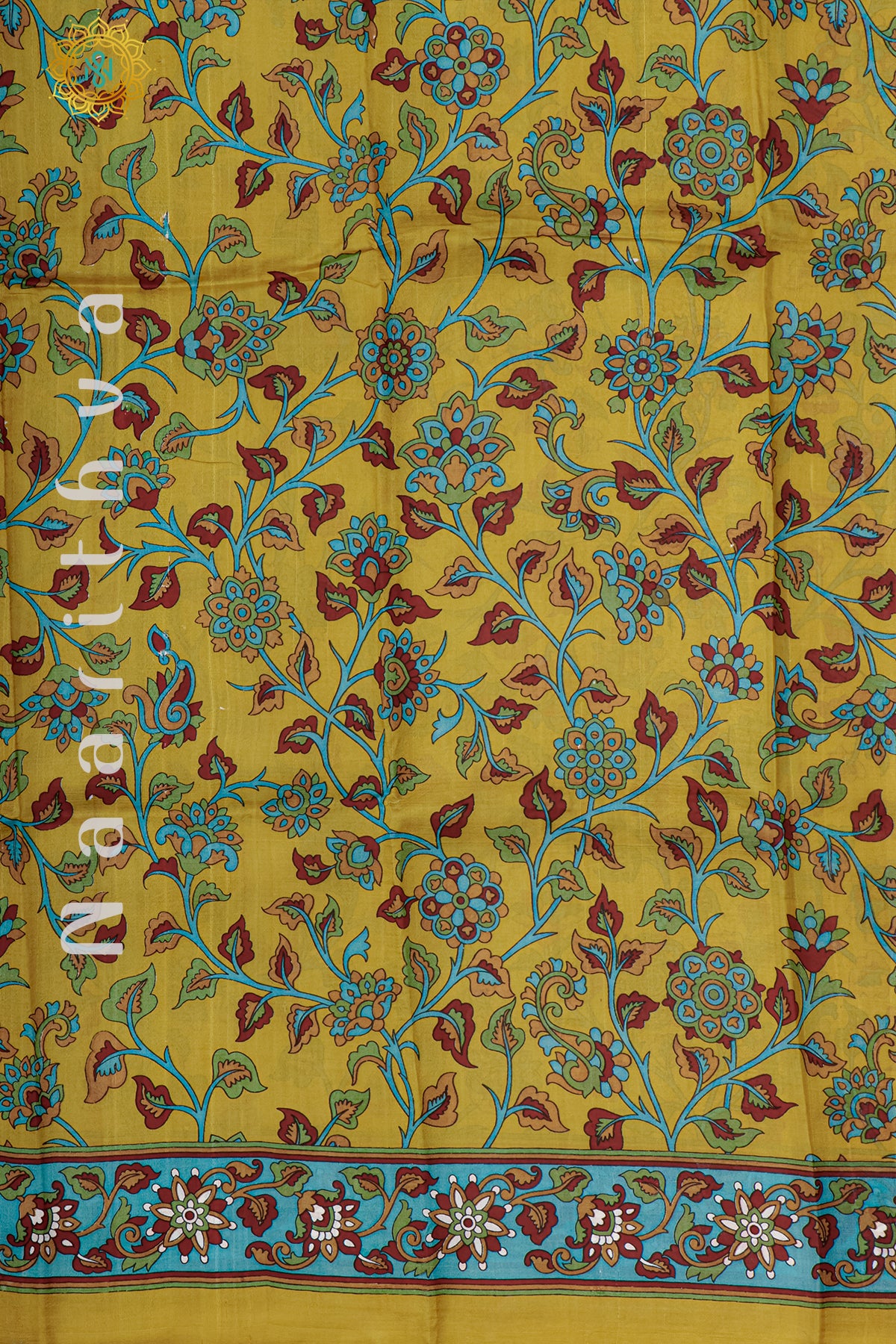 MUSTARD - PURE MULBERRY SILK WITH DIGITAL PRINT