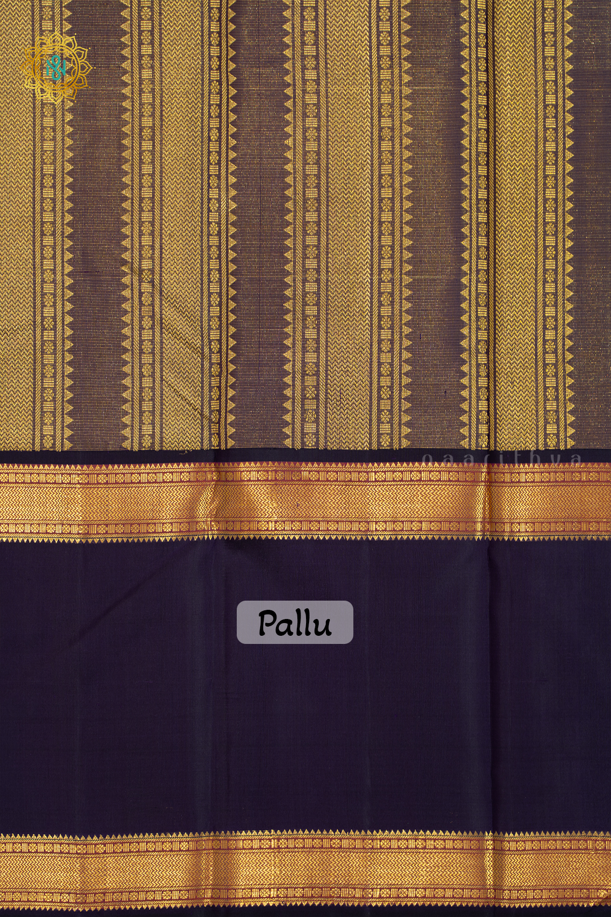 PEACH WITH DEEP WINE - PURE KANJIVARAM SILK