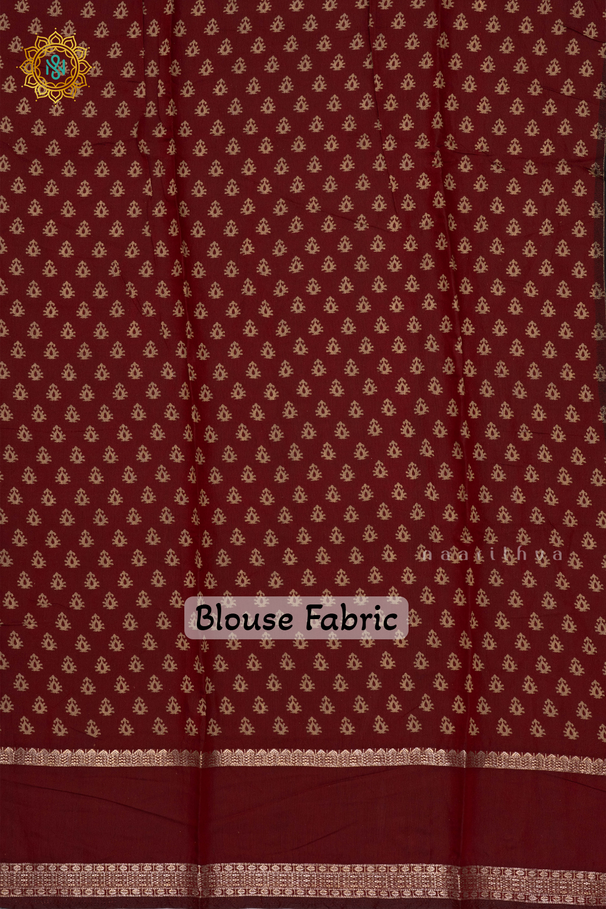 BLACK WITH MAROON - CHANDERI COTTON