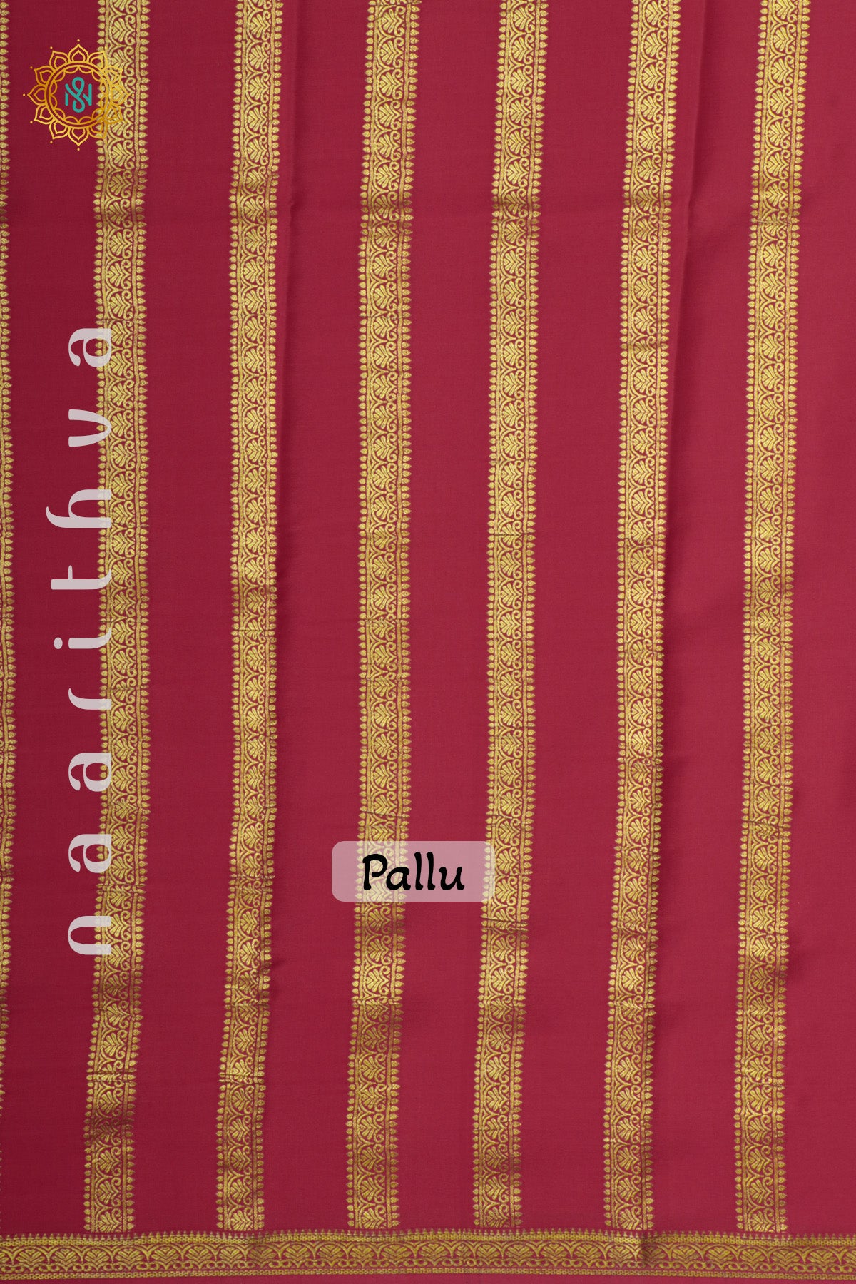 PINKISH RED - PURE MYSORE CREPE SILK