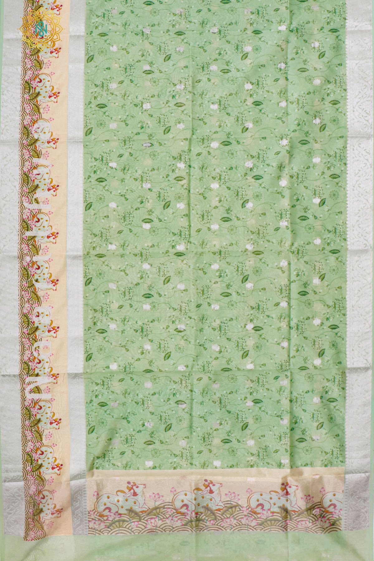 GREEN - CHANDERI SILK COTTON