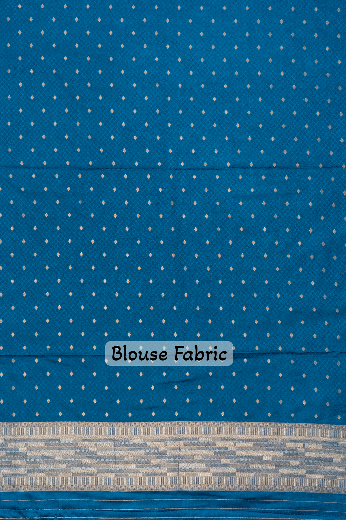 PEACOCK BLUE - SEMI KATAN BANARASI