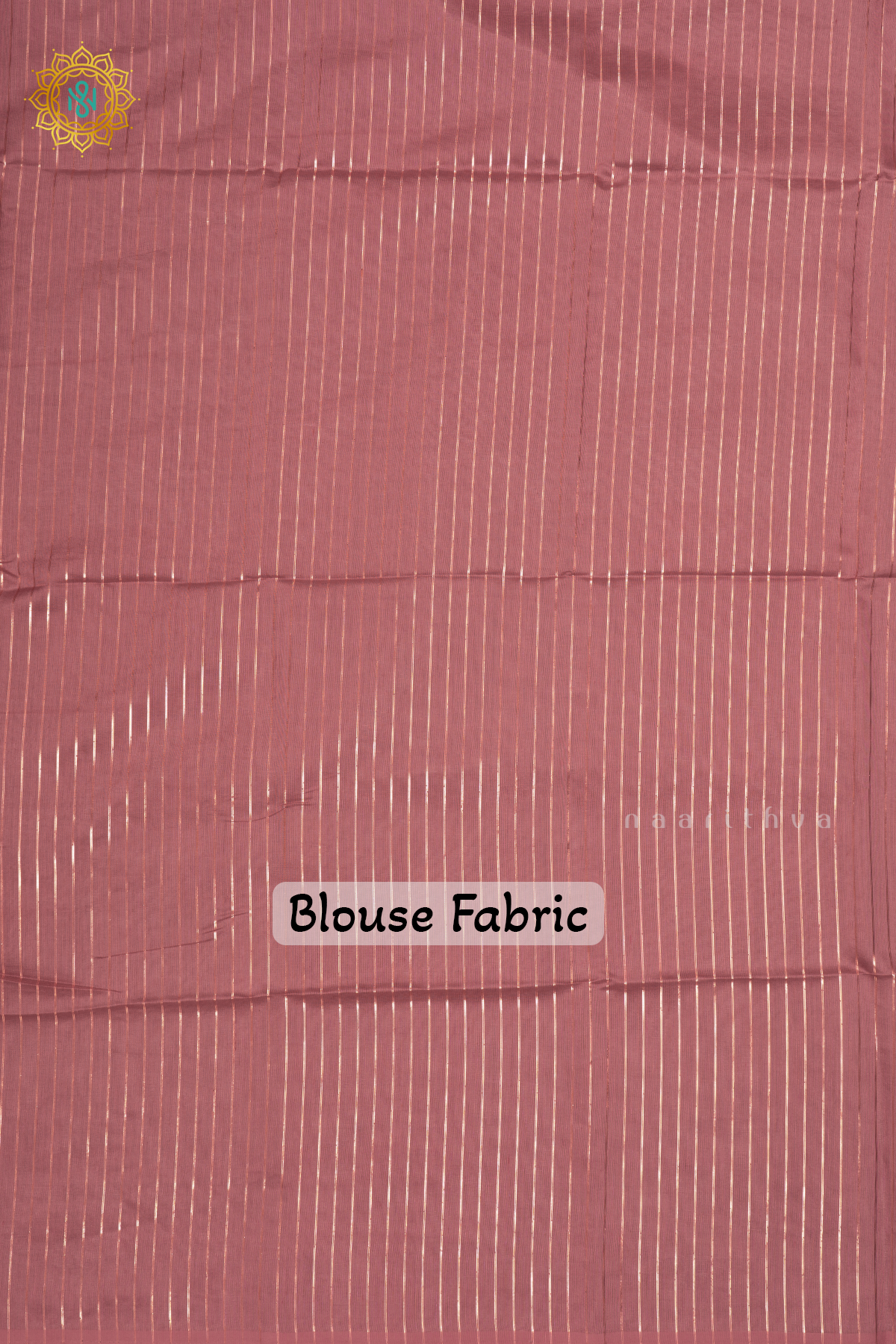 Peachish Pink Organza Saree With Zari Buttas And Stripes With Checks On Pallu And Blouse