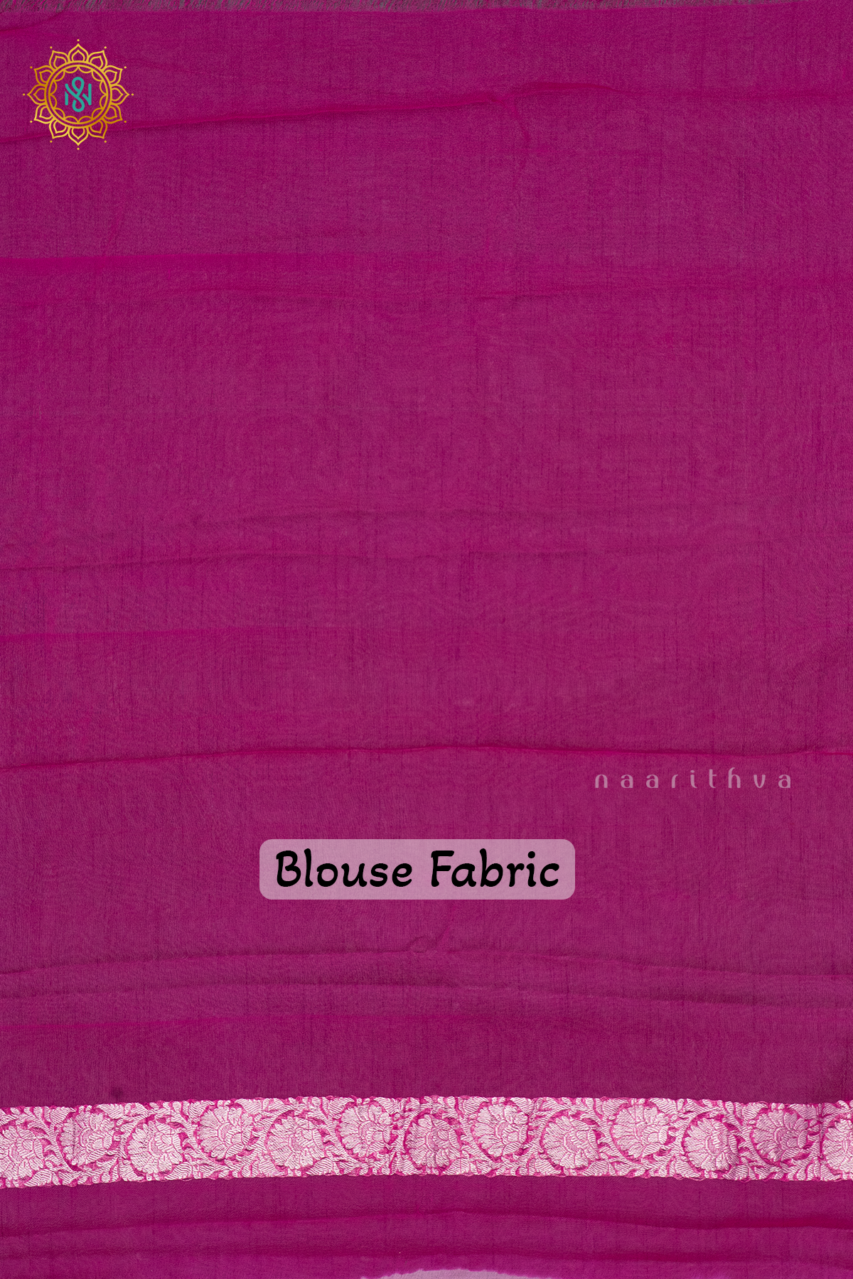 LIGHT PINK WITH RANI PINK - PURE BANARASI CHIFFON