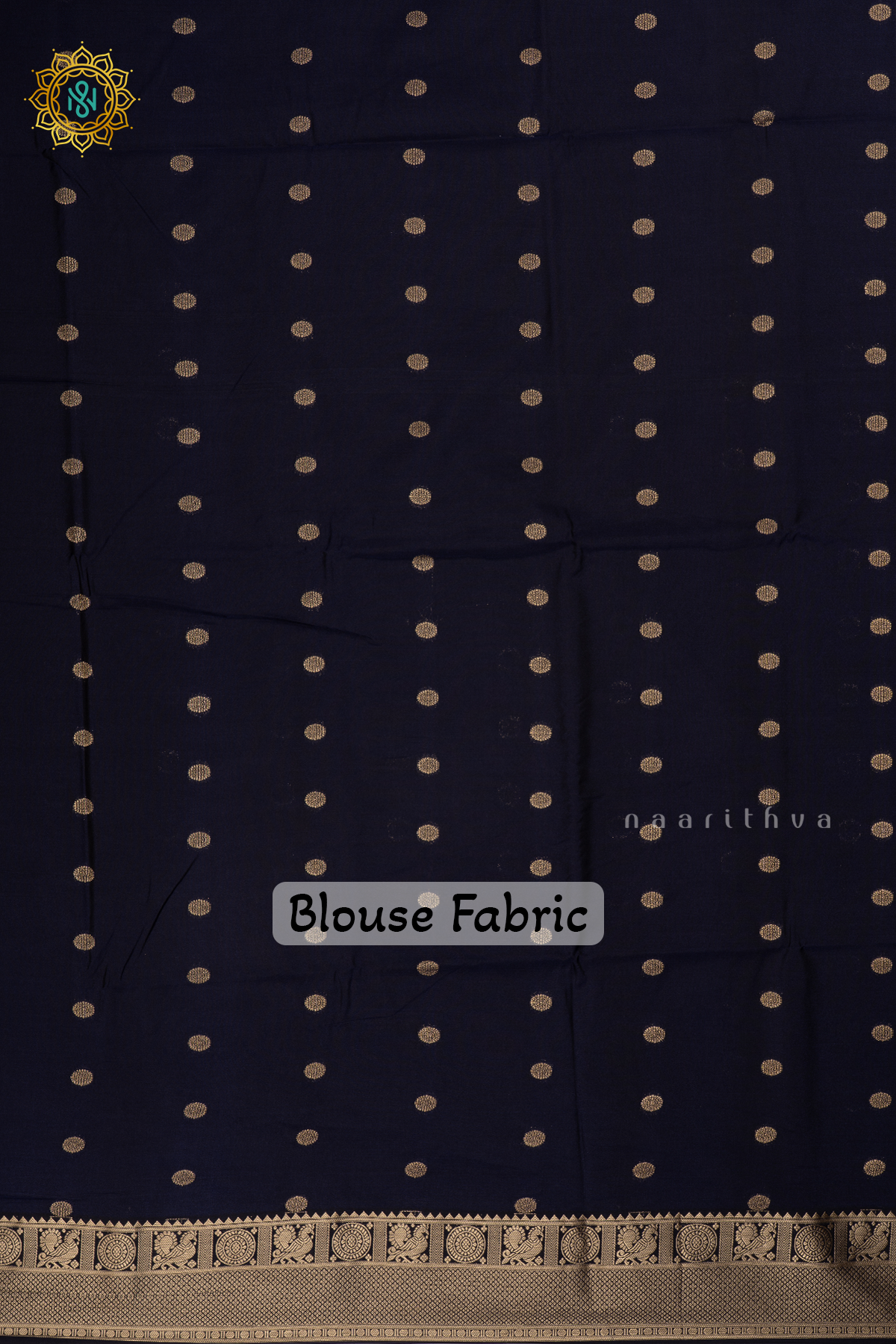 Purple With Navy Blue Semi Soft Silk Saree Allover Zari Buttas And Contrast Zari Border