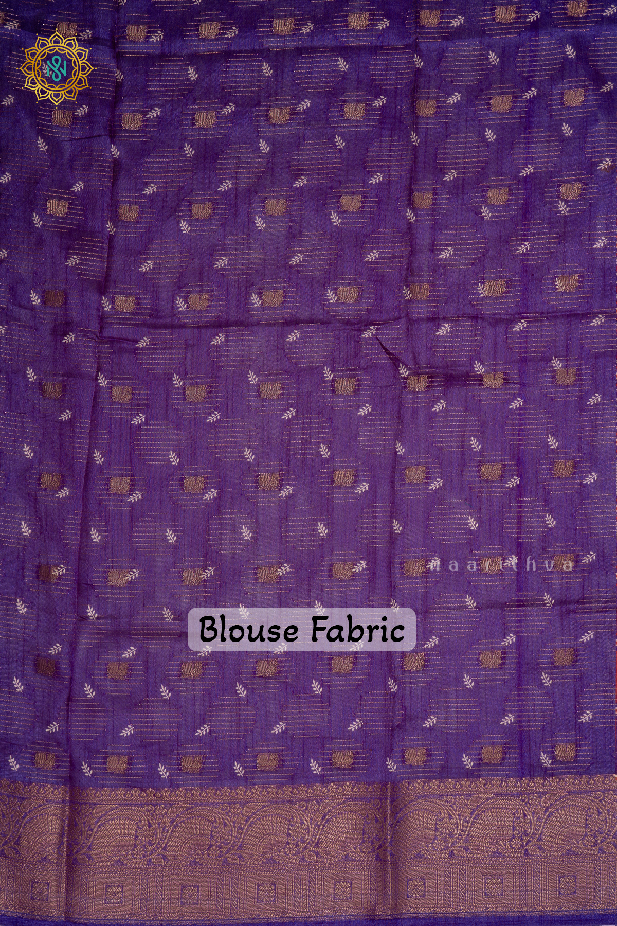 PURPLE - DOLA SILK SAREE WITH PRINTED BODY AND ZARI BORDER