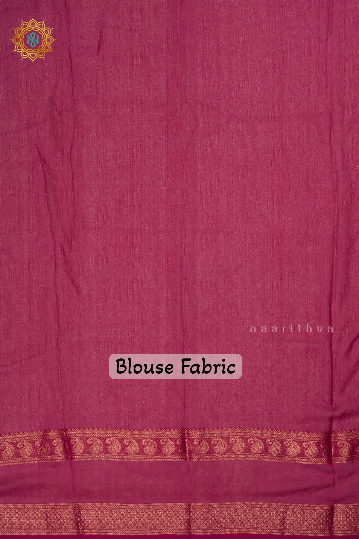 PINK - SEMI GEORGETTE SAREE WITH PRINTED BODY AND ZARI GAP BORDER