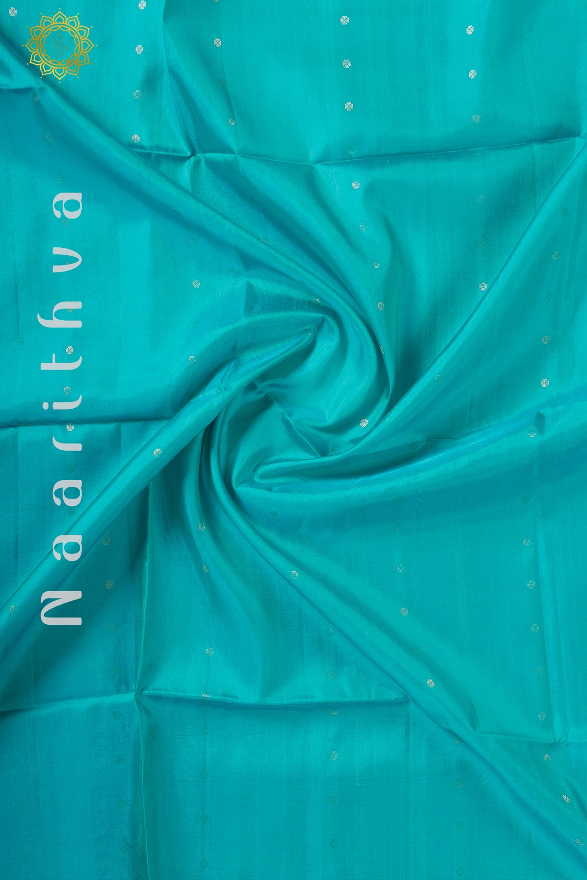 CYAN GREEN WITH ORANGISH PINK - PURE KANJIVARAM SOFT SILK