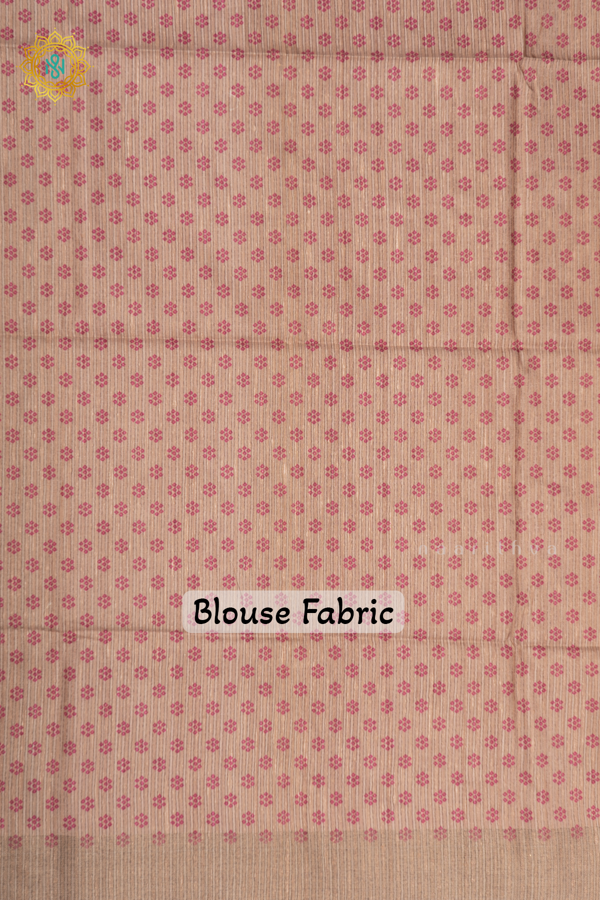 PINK WITH BEIGE - SEMI TUSSAR SILK