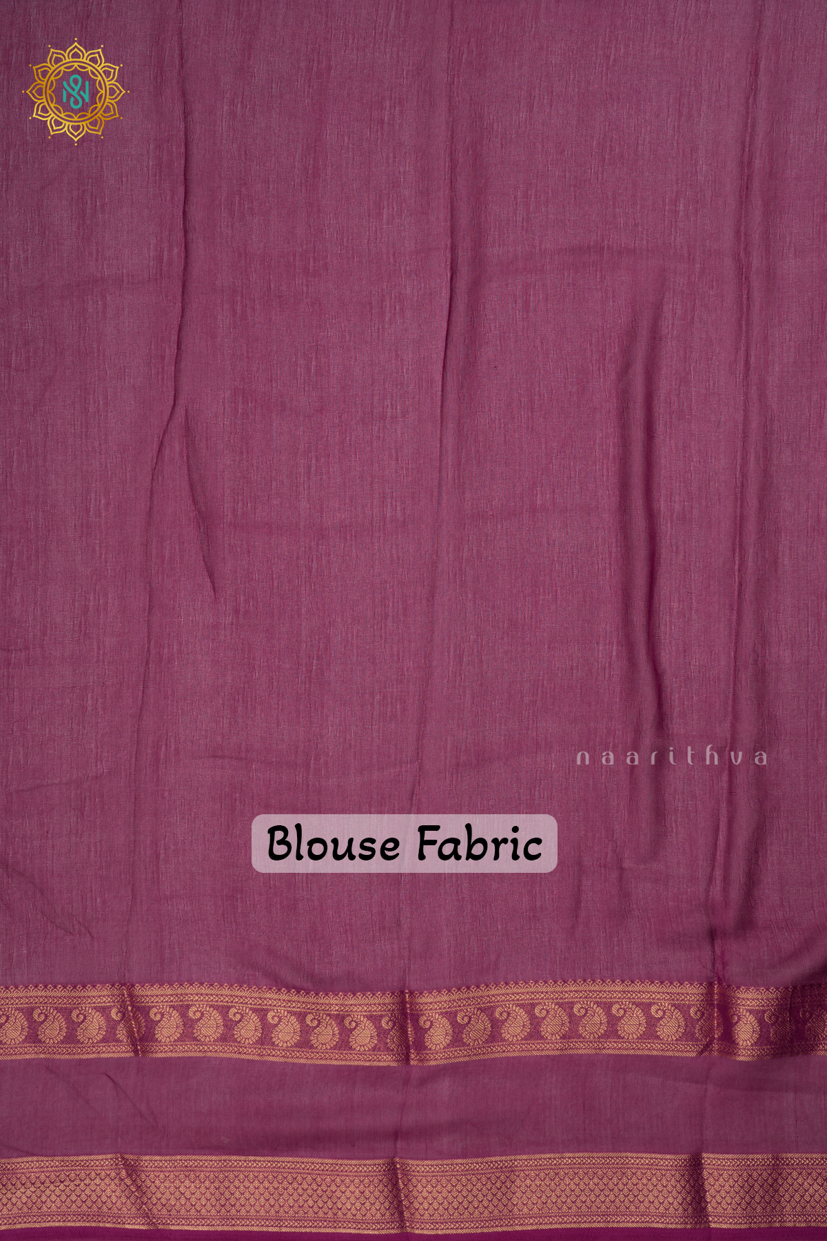 WINE - SEMI GEORGETTE SAREE WITH PRINTED BODY AND ZARI GAP BORDER