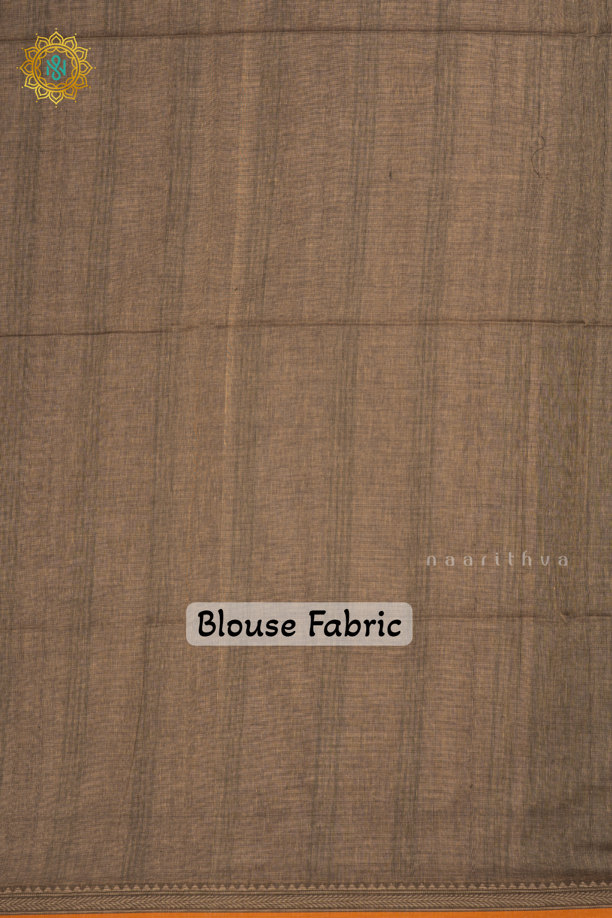 Olive Green With Beige Mul Cotton Plain Body With Thread Woven Border
